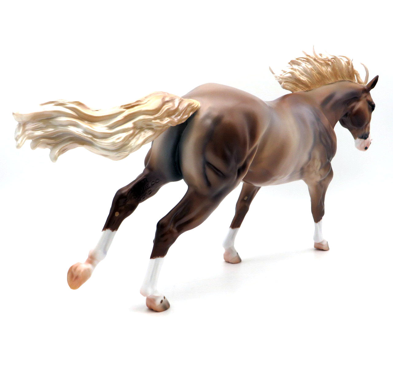 York-OOAK Chestnut Roan Running Stock Horse by Caroline Boydston 8/8/22