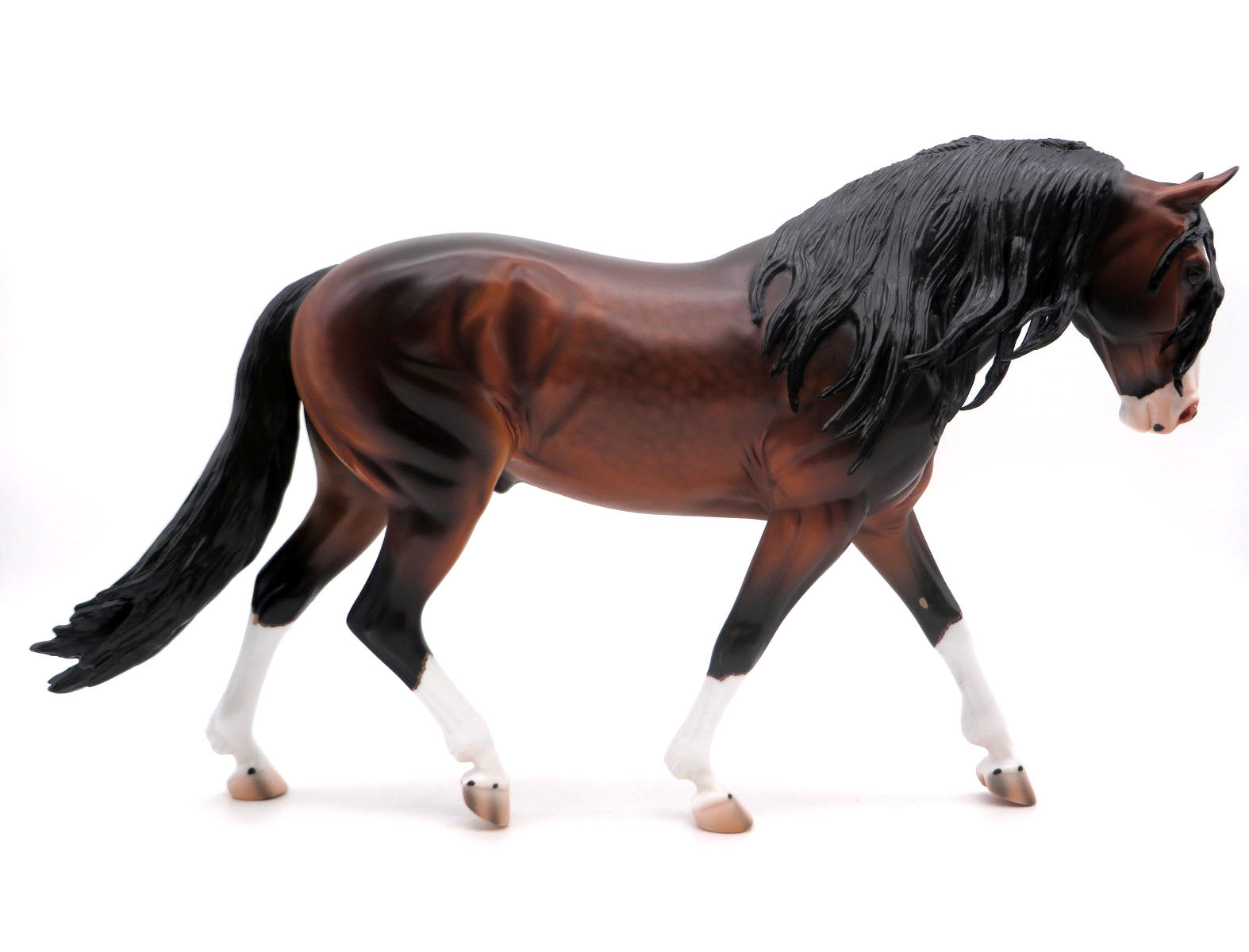 Chester-OOAK Dapple Bay Irish Drafter Painted by Caroline Boydston 8/8/22