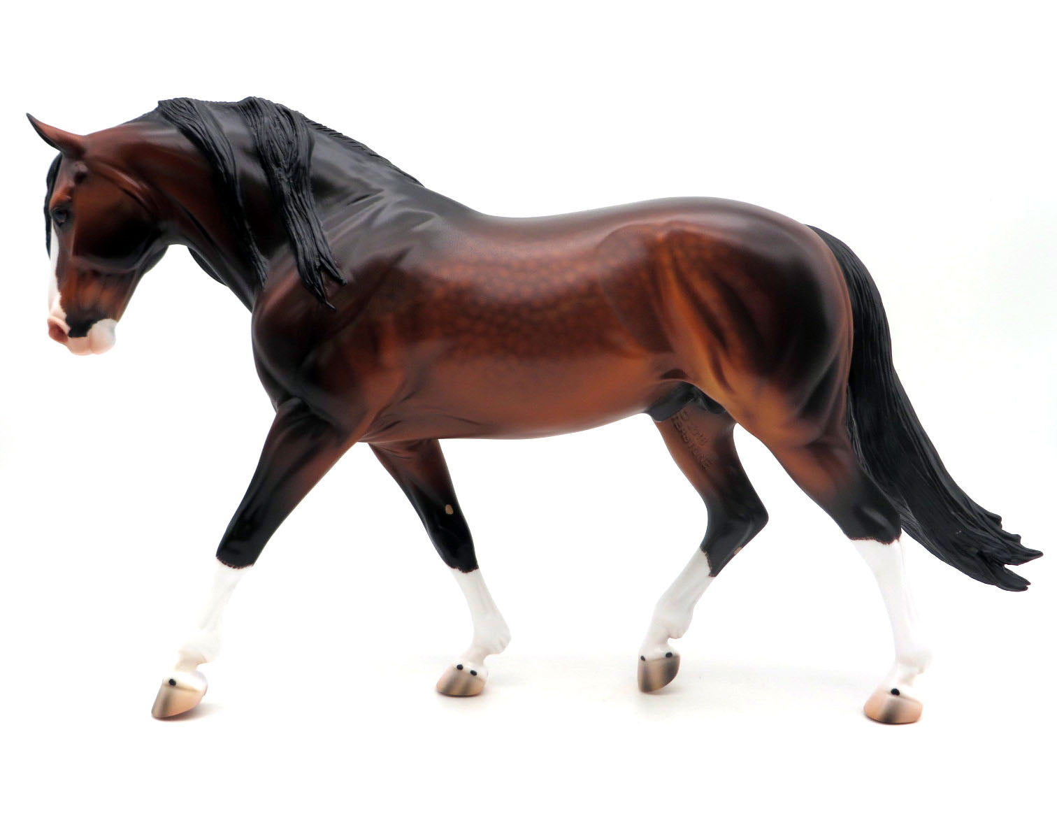 Chester-OOAK Dapple Bay Irish Drafter Painted by Caroline Boydston 8/8/22