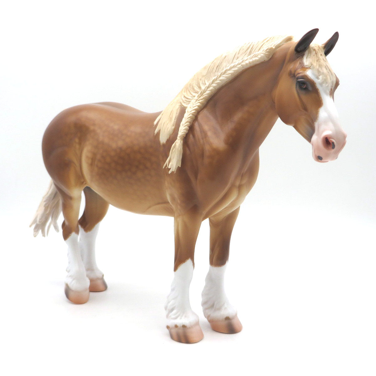 Bibury-OOAK Dapple Chestnut Heavy Draft Painted By Caroline Boydston 8/8/22