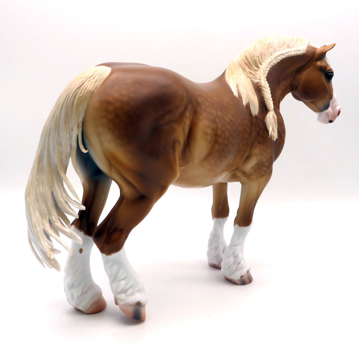 Bibury-OOAK Dapple Chestnut Heavy Draft Painted By Caroline Boydston 8/8/22