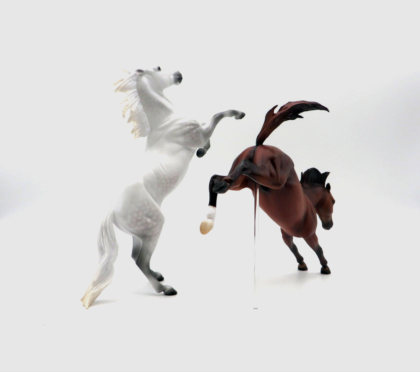 Fire Storm-OOAK Dapple Grey AND Red Bay Pebbles AOTH 22