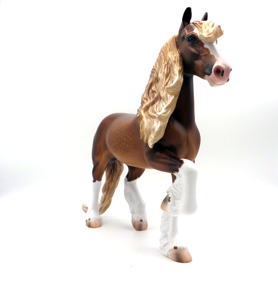Buford-OOAK Dapple Chestnut Trotting Draft By Caroline Boydston 8/24/22