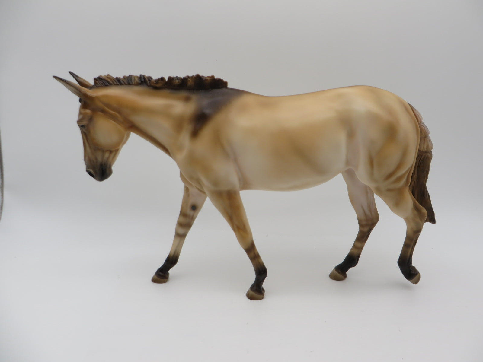 A Christmas Surprise - OOAK - Custom Dun Mule - by Donna Fredley - Christmas Tails 2022 - CT22