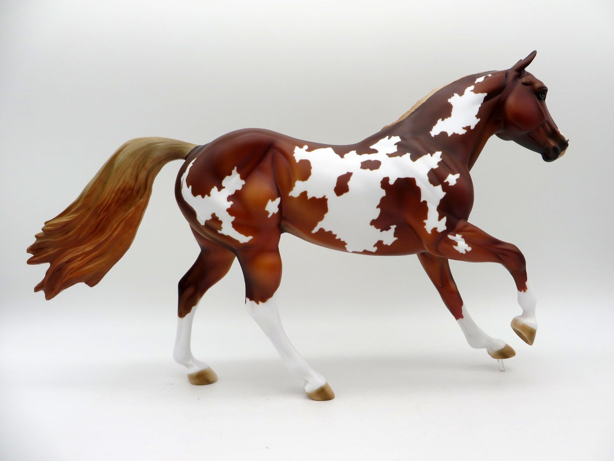 Ingmar-OOAK Chestnut Overo Foundation Quarter Horse Painted By Julie EQ 21