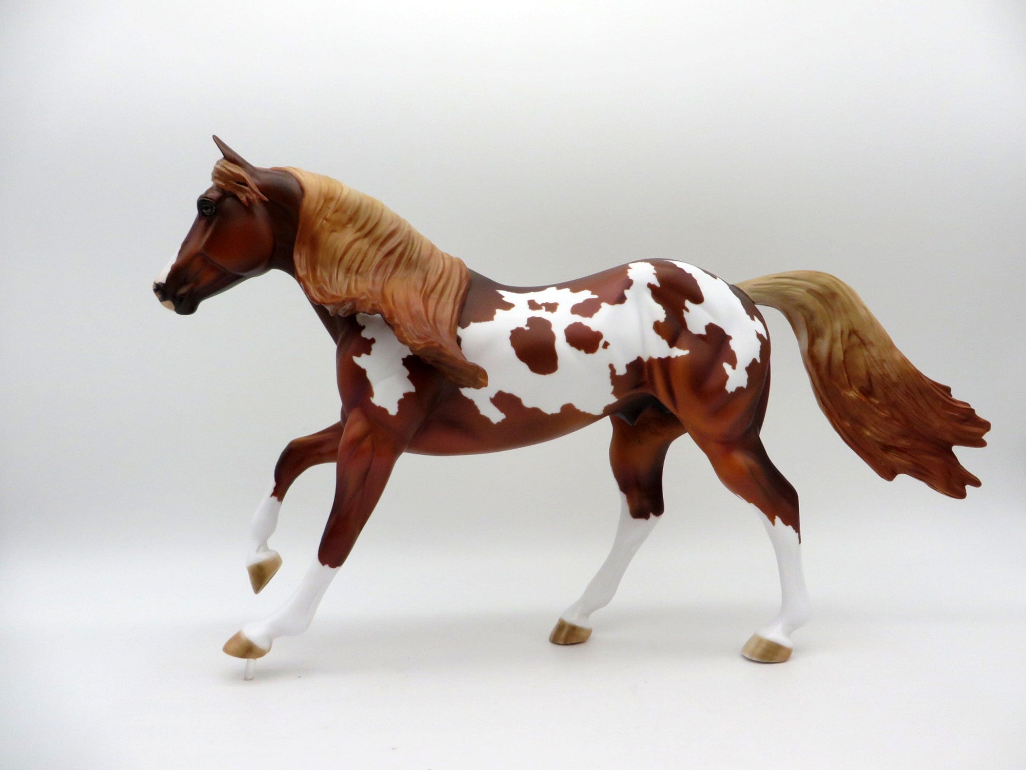 Ingmar-OOAK Chestnut Overo Foundation Quarter Horse Painted By Julie EQ 21