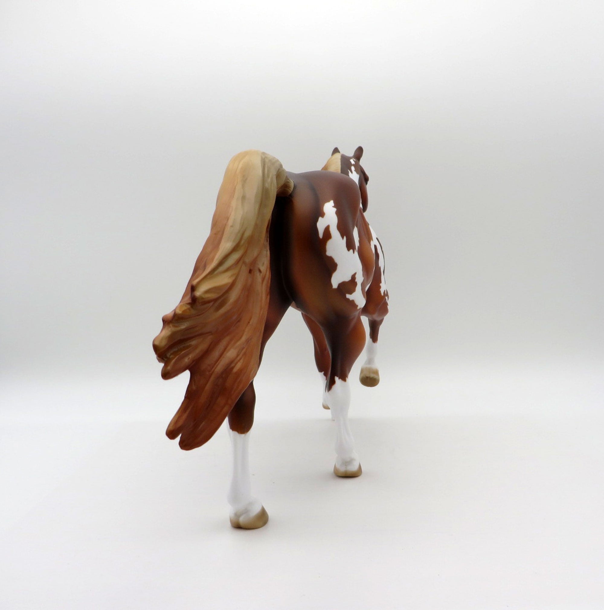 Ingmar-OOAK Chestnut Overo Foundation Quarter Horse Painted By Julie EQ 21