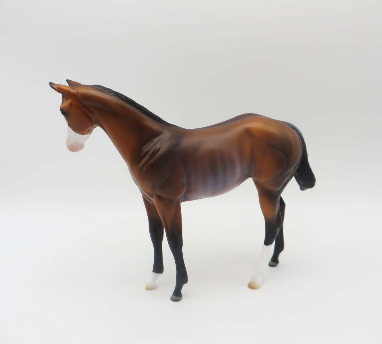 Jail Bird-OOAK Bay Rabicano Weanling Painted by Ashley- SHCF23