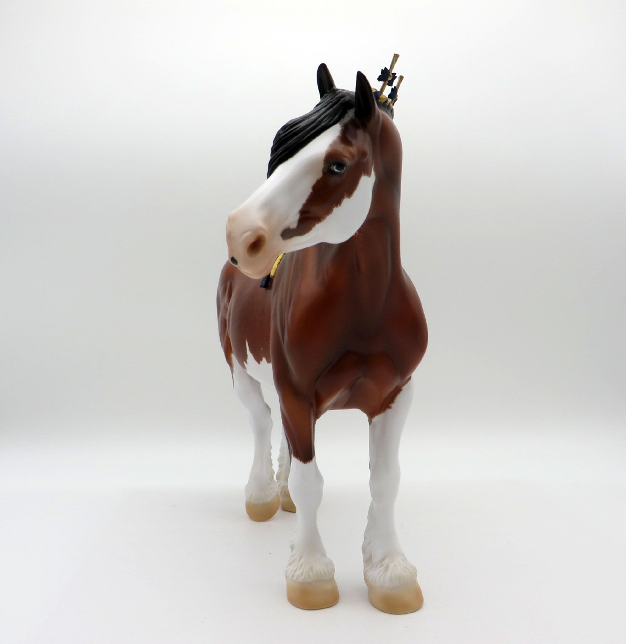 Jane-OOAK Dapple Bay Sabino Heavy Draft Painted by Carrie Keller EQ 21