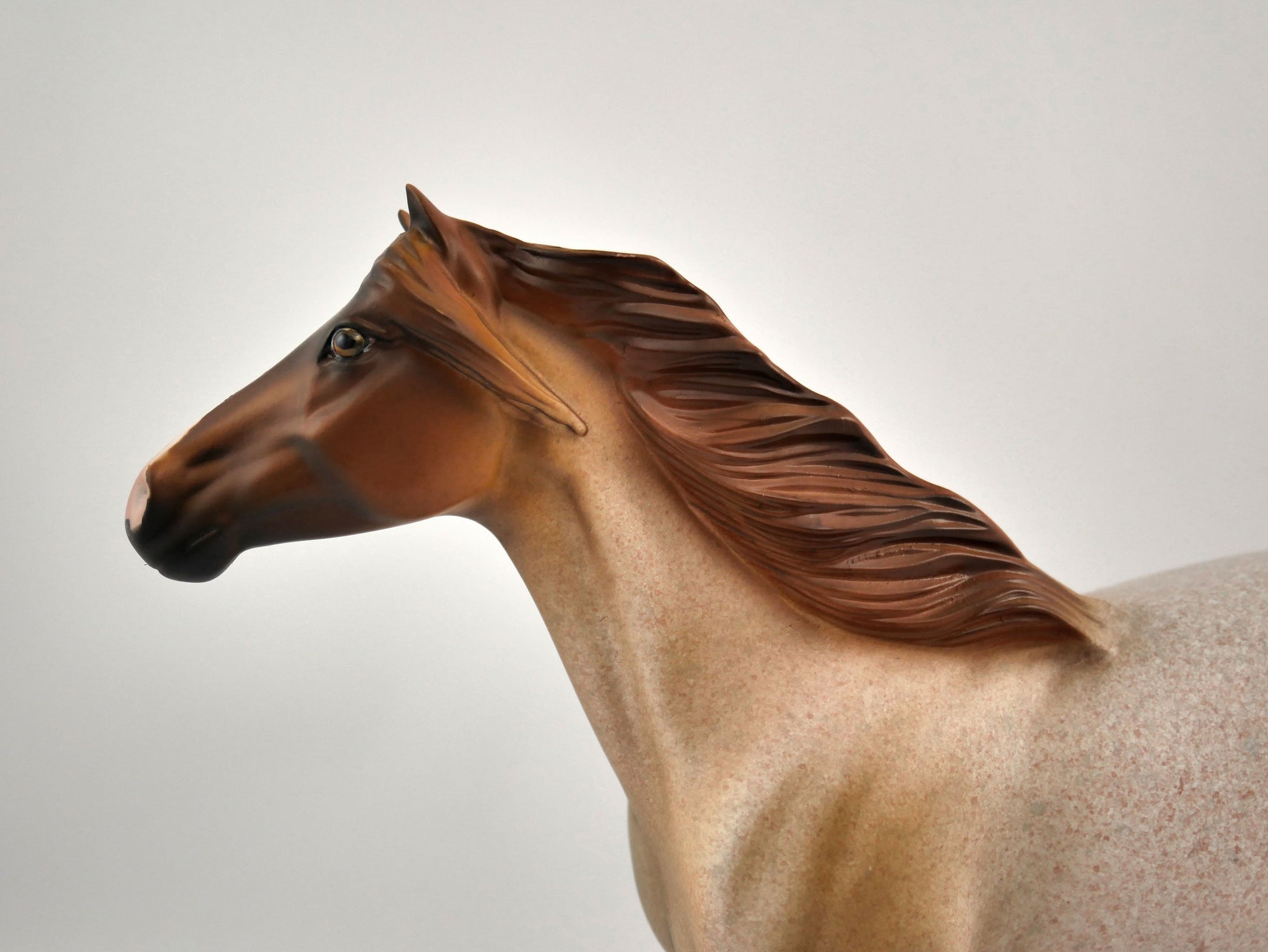 Jasper-OOAK Red Roan Mustang Painted by Dawn Quick