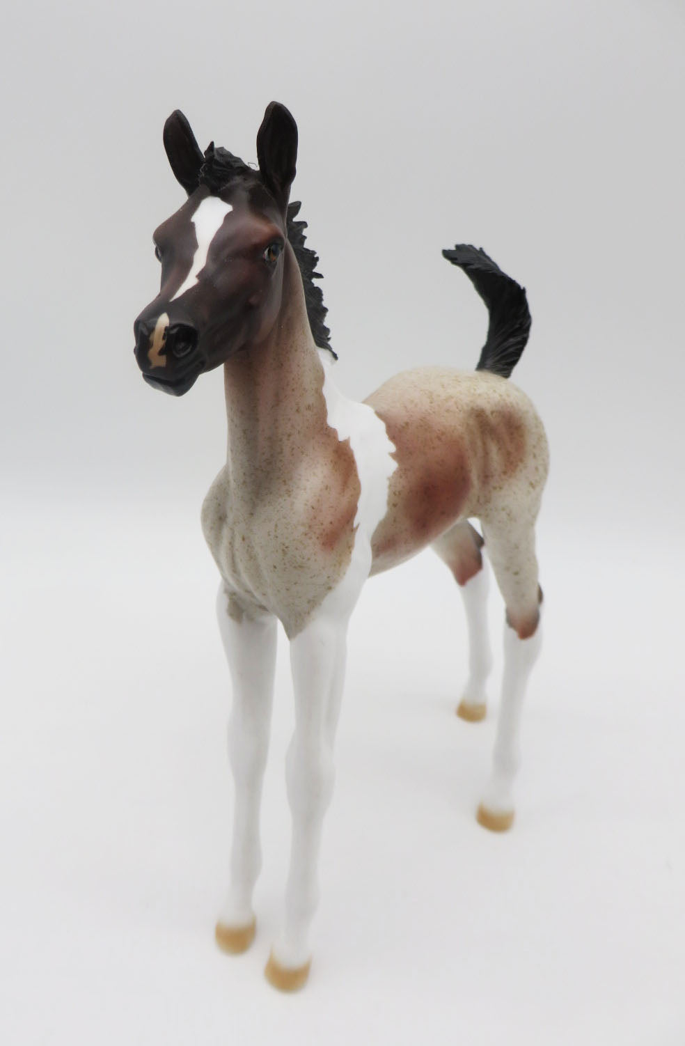 Jazz-OOAK Roan Pinto Foal by Dawn Quick P&C 23