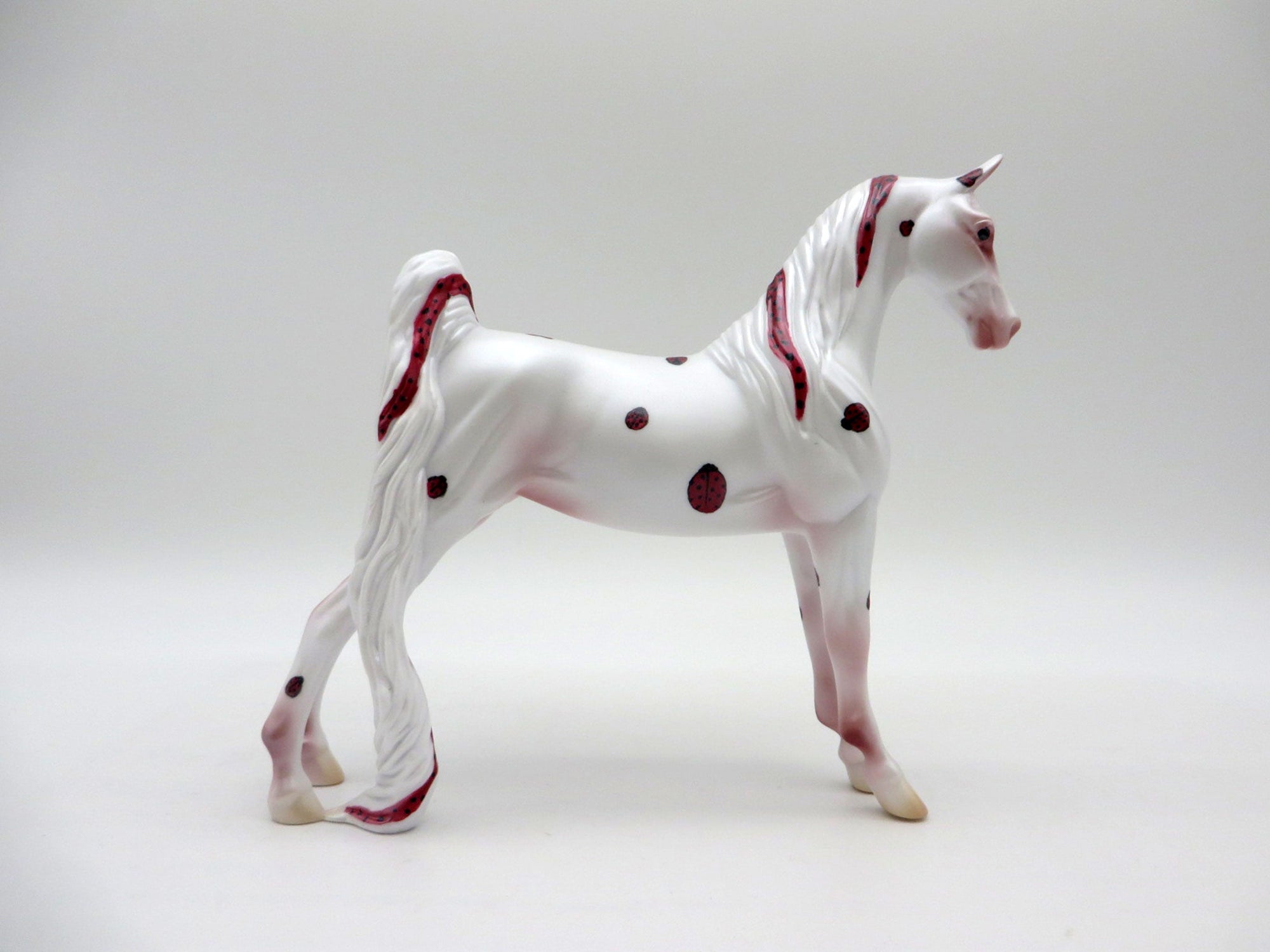 Lady Bug-OOAK Saddlebred Pebbles Painted By Jas Fanning 6/4/21