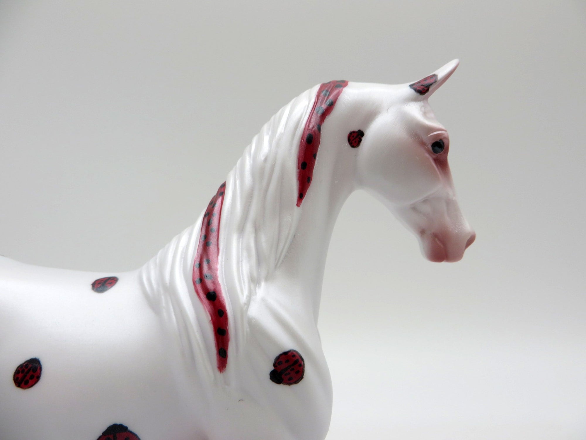 Lady Bug-OOAK Saddlebred Pebbles Painted By Jas Fanning 6/4/21