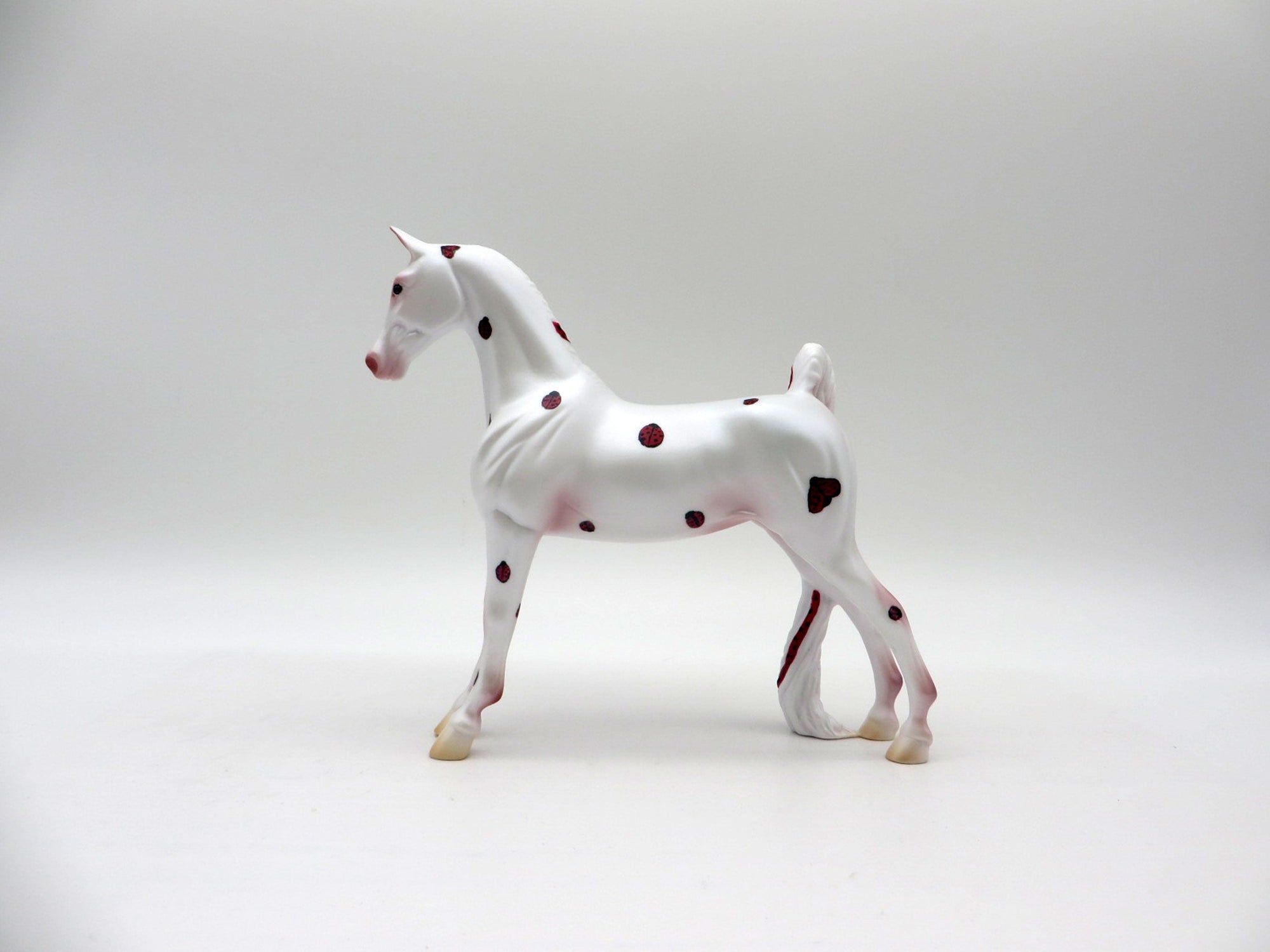 Lady Bug-OOAK Saddlebred Pebbles Painted By Jas Fanning 6/4/21