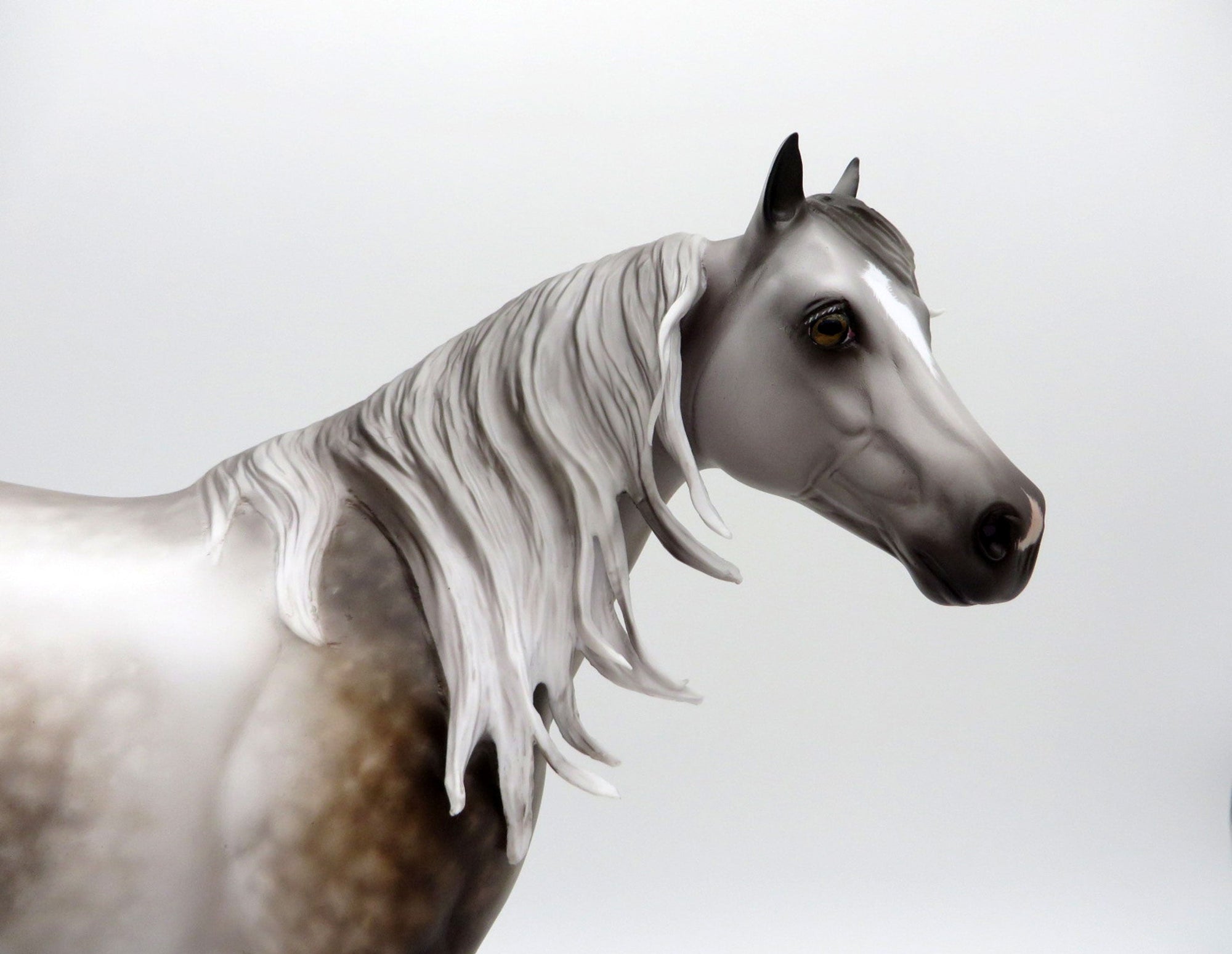 Love Letters-OOAK Star Dapple Grey ISH Painted by Sheryl Leisure 8/1/21