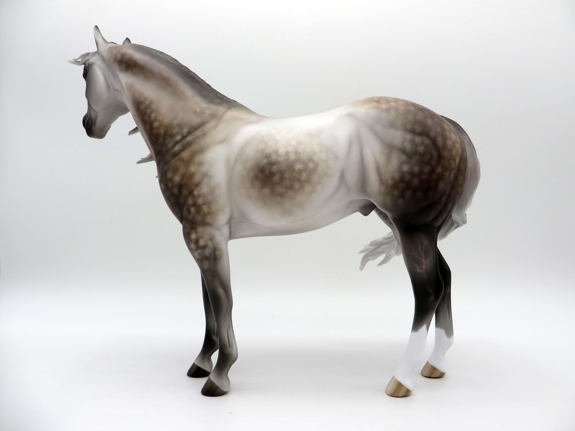 Love Letters-OOAK Star Dapple Grey ISH Painted by Sheryl Leisure 8/1/21