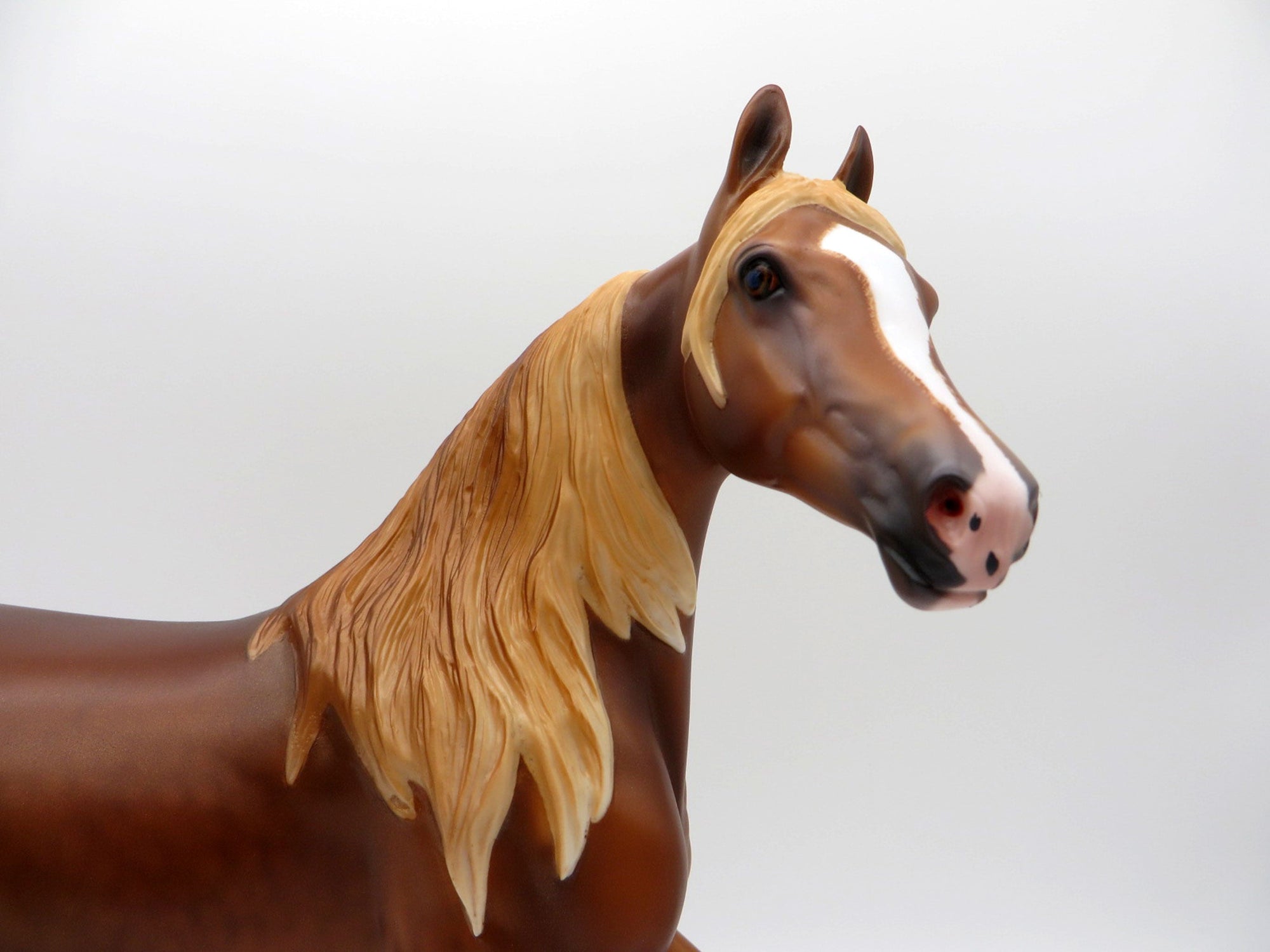 Lyell-OOAK Dapple Chestnut Arabian Mare Painted By Caroline Boydston 6/28/21