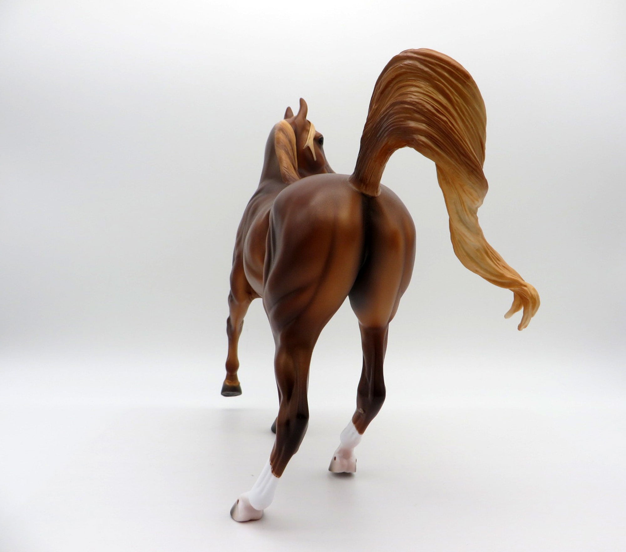 Lyell-OOAK Dapple Chestnut Arabian Mare Painted By Caroline Boydston 6/28/21
