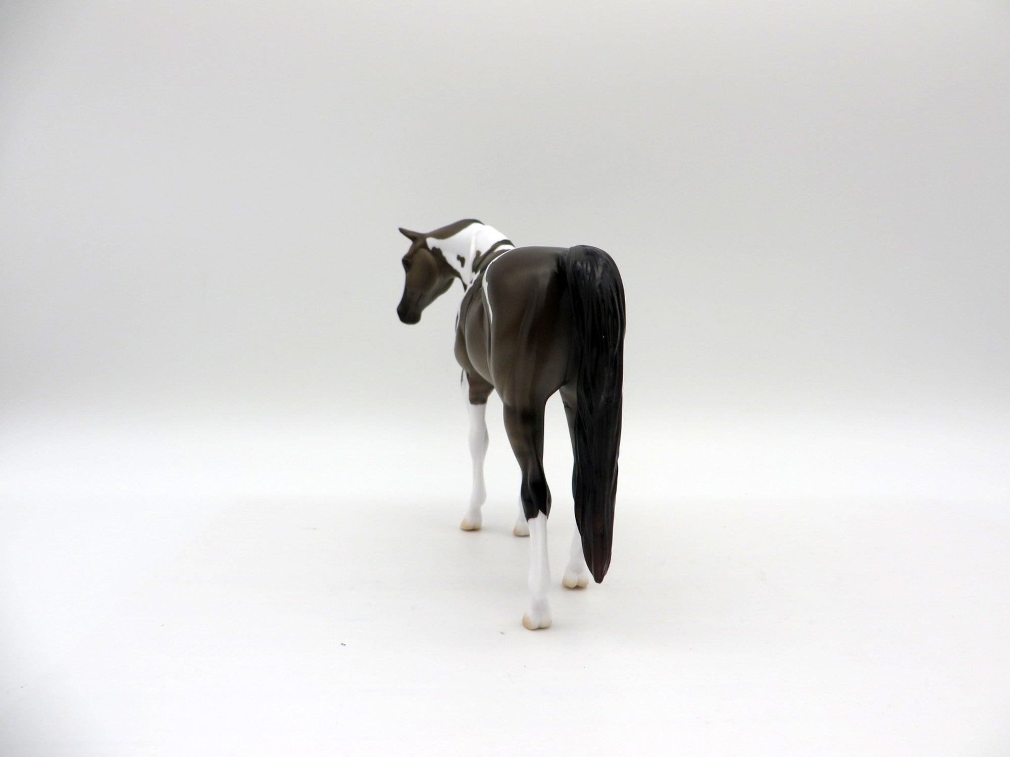 Lyric-OOAK Grulla Pint Arabian Mare Pebbles Painted by Ellen Robbins EQ 21