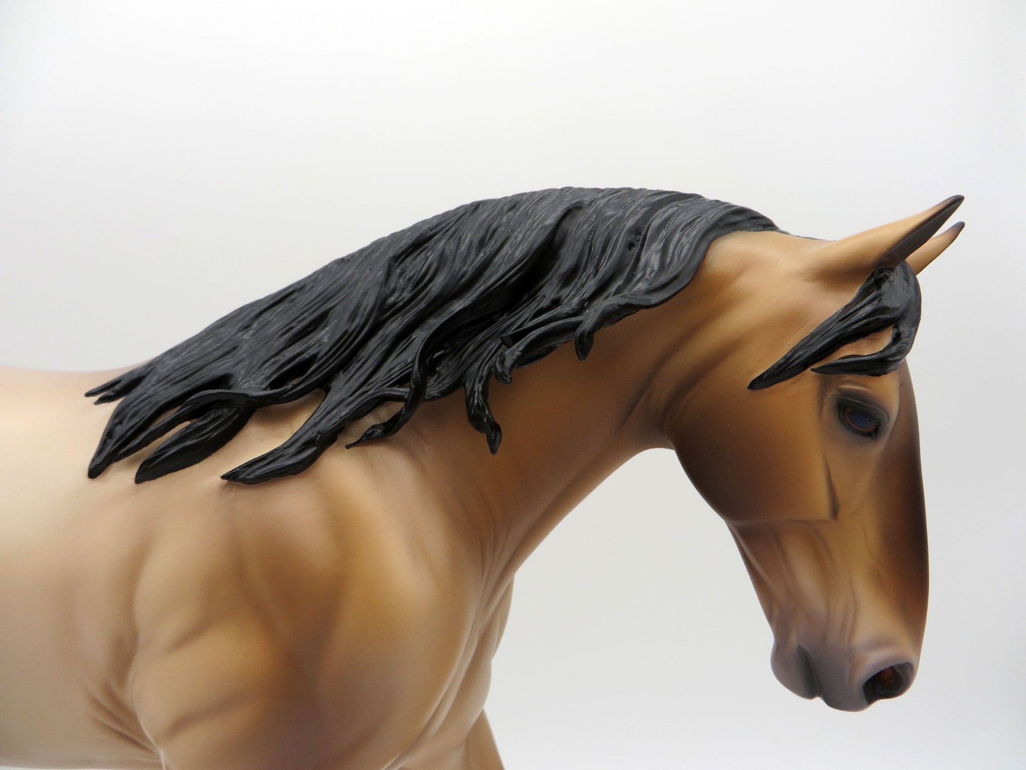 Mammoth-OOAK Brown Dun Irish Draft Painted By Caroline Boydston 6/28/21