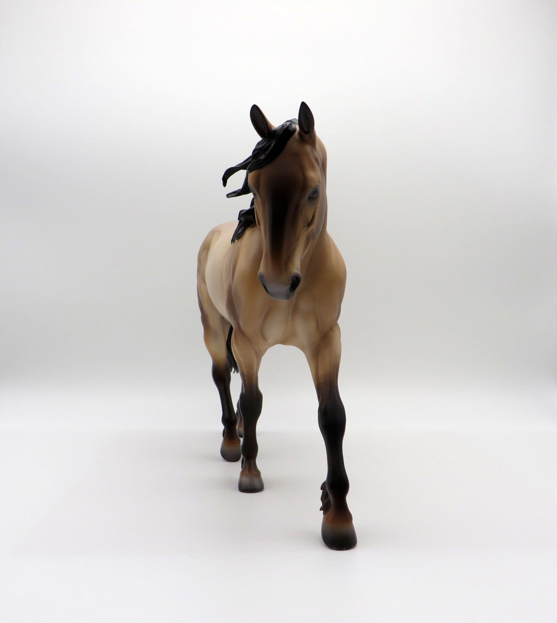 Mammoth-OOAK Brown Dun Irish Draft Painted By Caroline Boydston 6/28/21