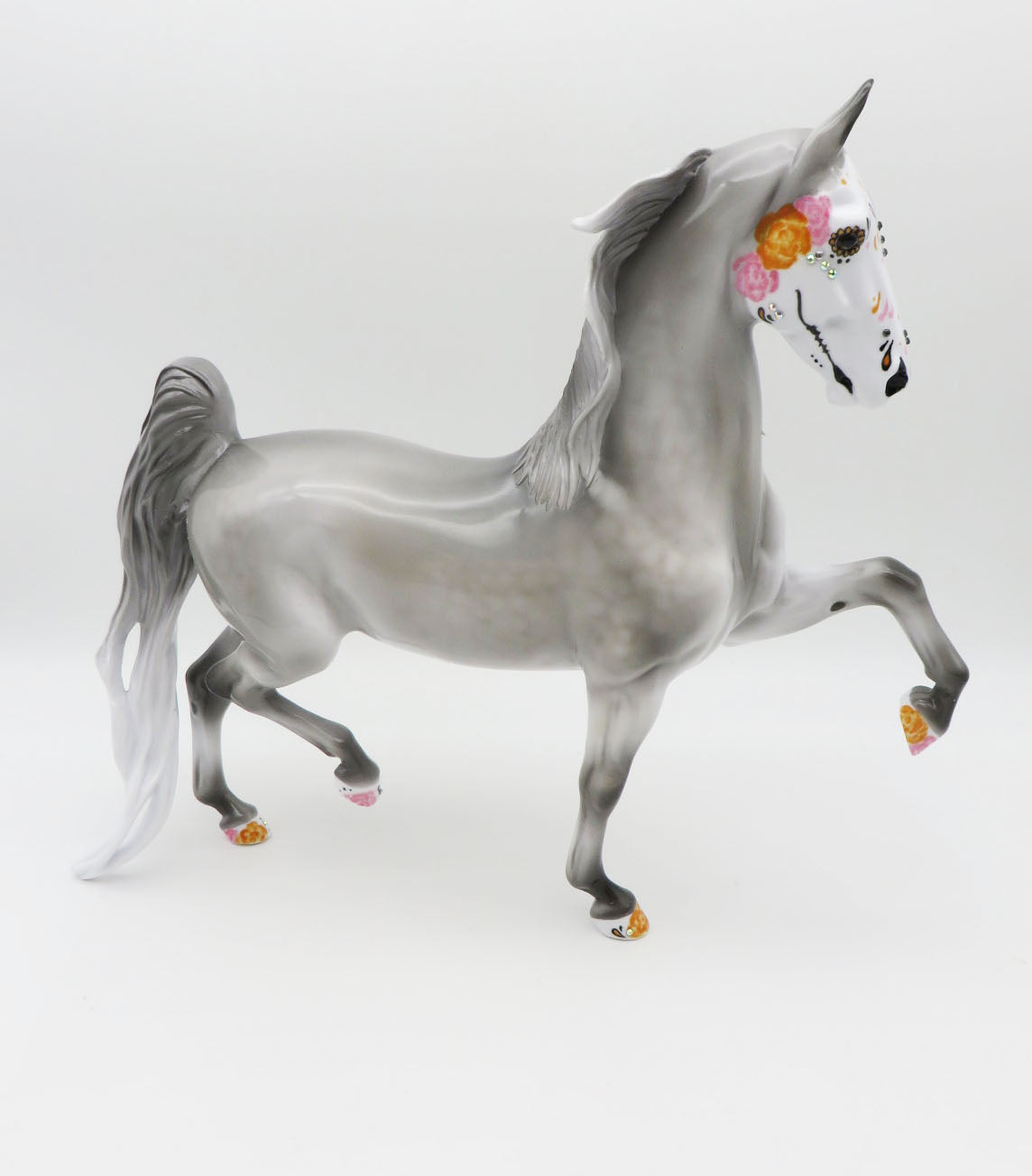 Marigold - Sugar Skull Decorator Saddlebred with Bling Added Painted by Jess Hamill - MM22