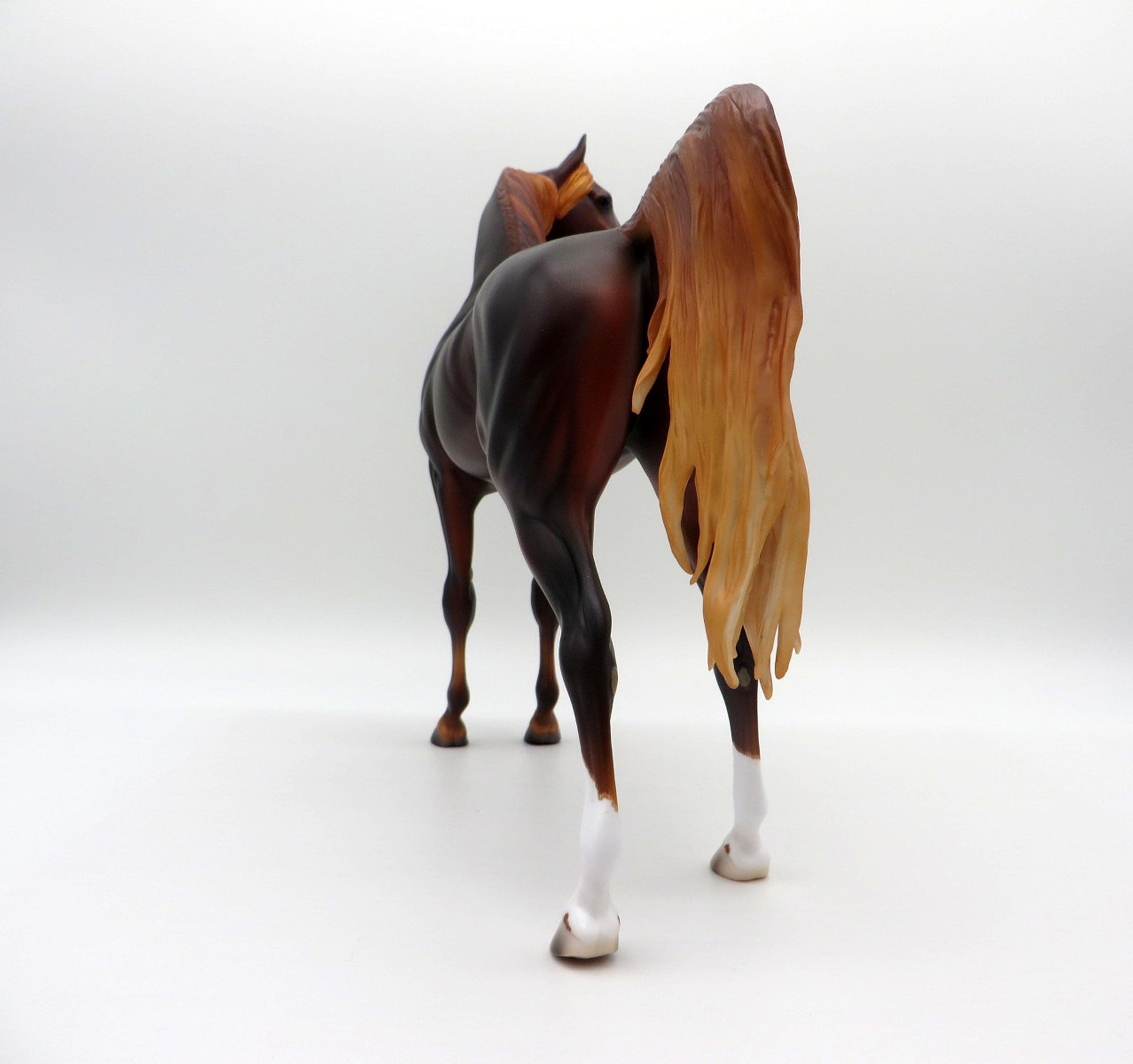 Mauna Kea-OOAK Dapple Chestnut Arabian Painted By Caroline Boydston 6/22/21