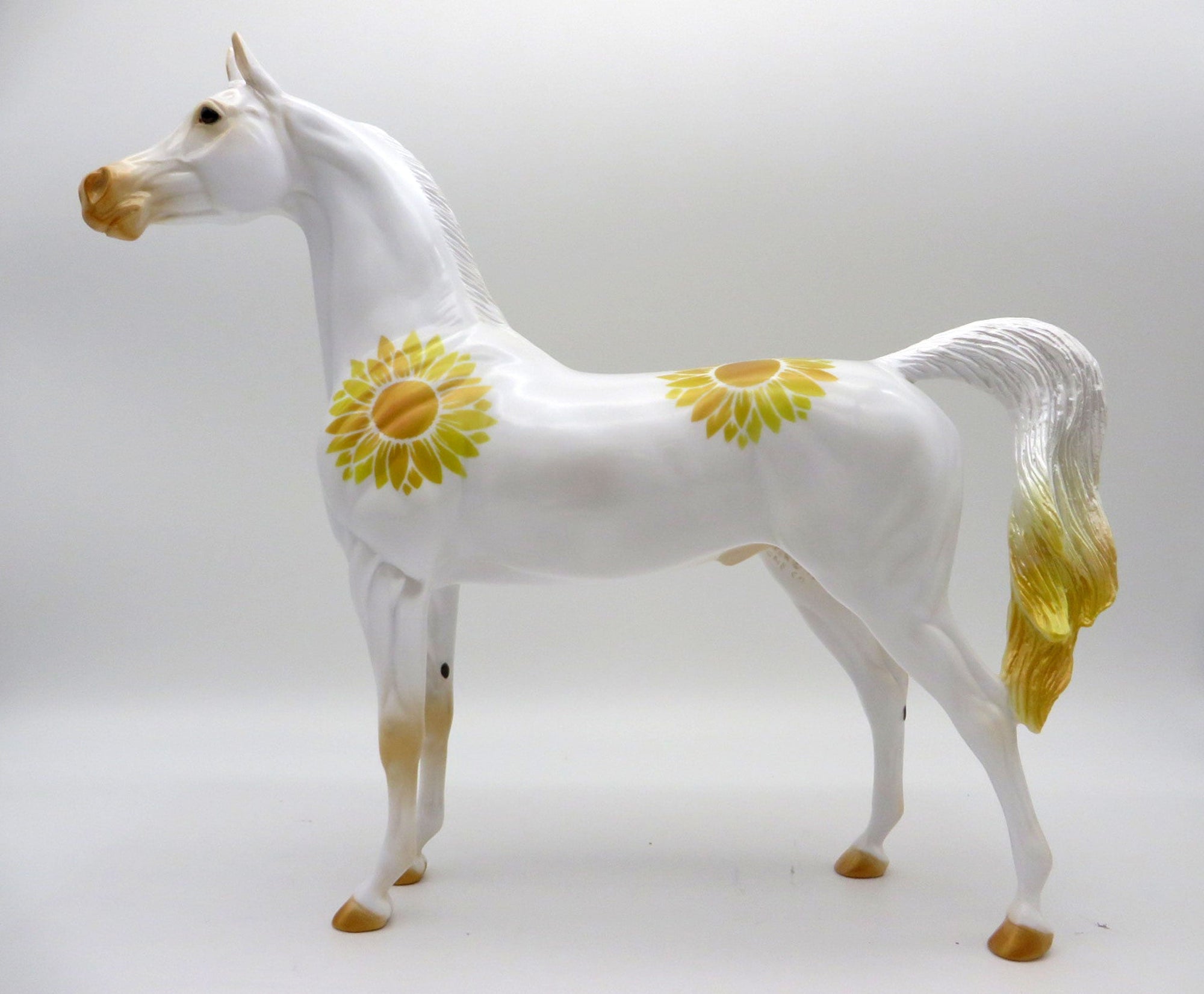 Helianthus - OOAK Fall Sunflower Deco Arabian Painted by Jas 11/12/21