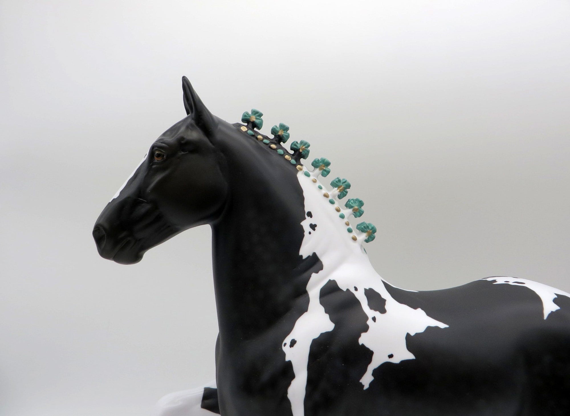 Midnight Express-OOAK Dapple Black Pinto Trotting Drafter 514/21