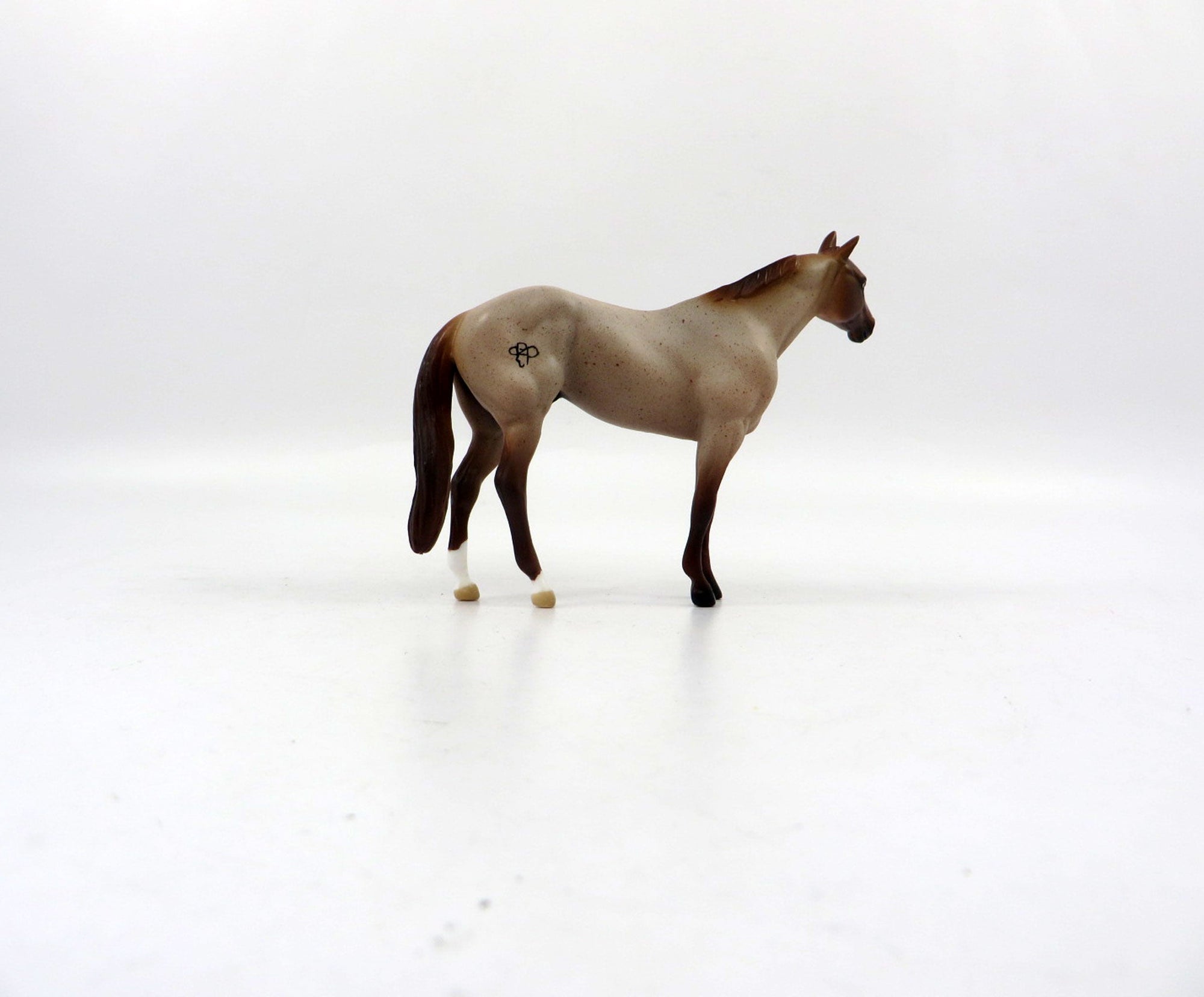 DOC STAR-LE-5RANCH HORSE RED ROAN STOCK CHIP