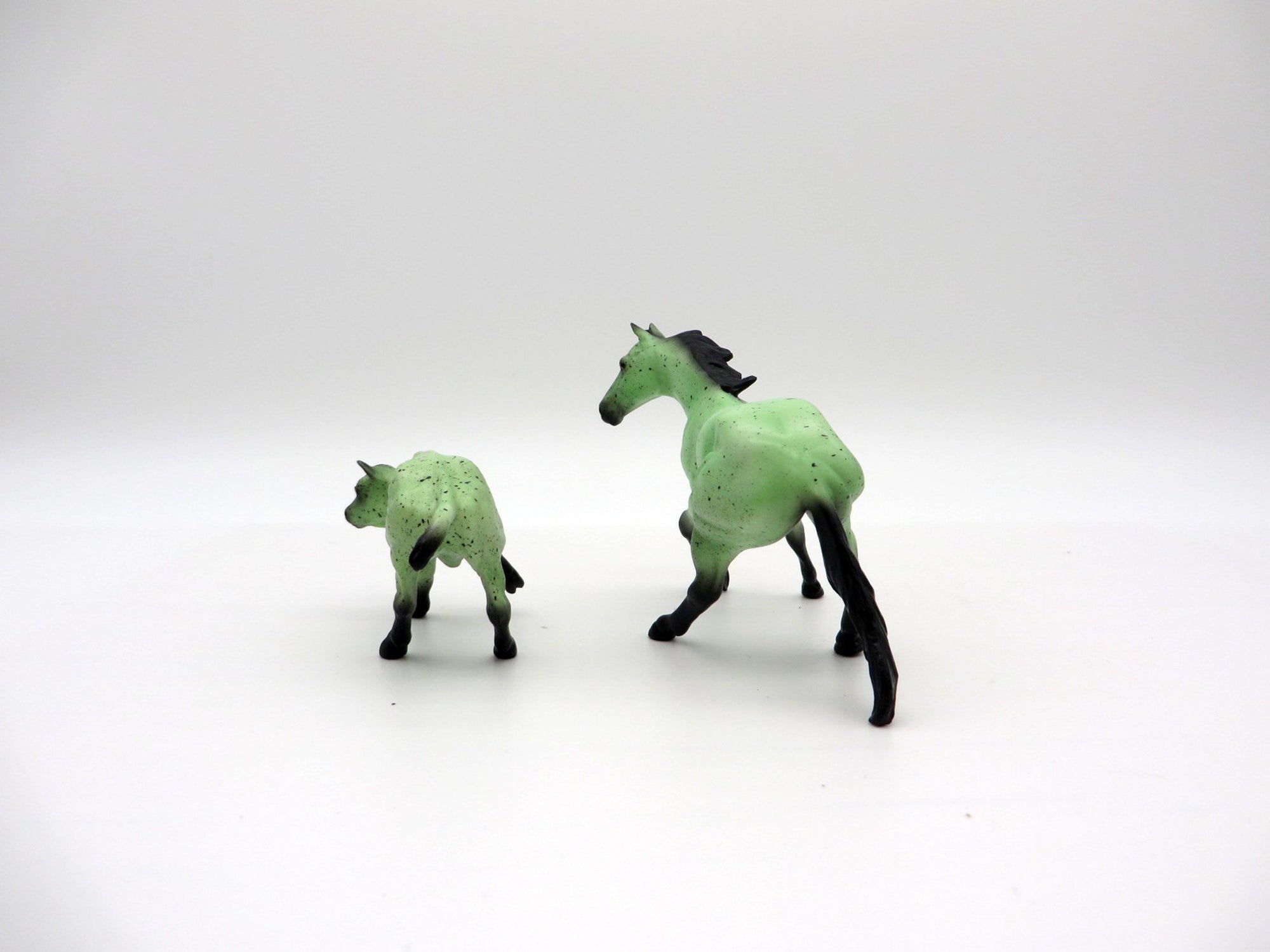 Mint Cookies and Cream- OOAK Cutter Calf and Calf Chip Painted By Audrey Dixon NICM-7/23/21