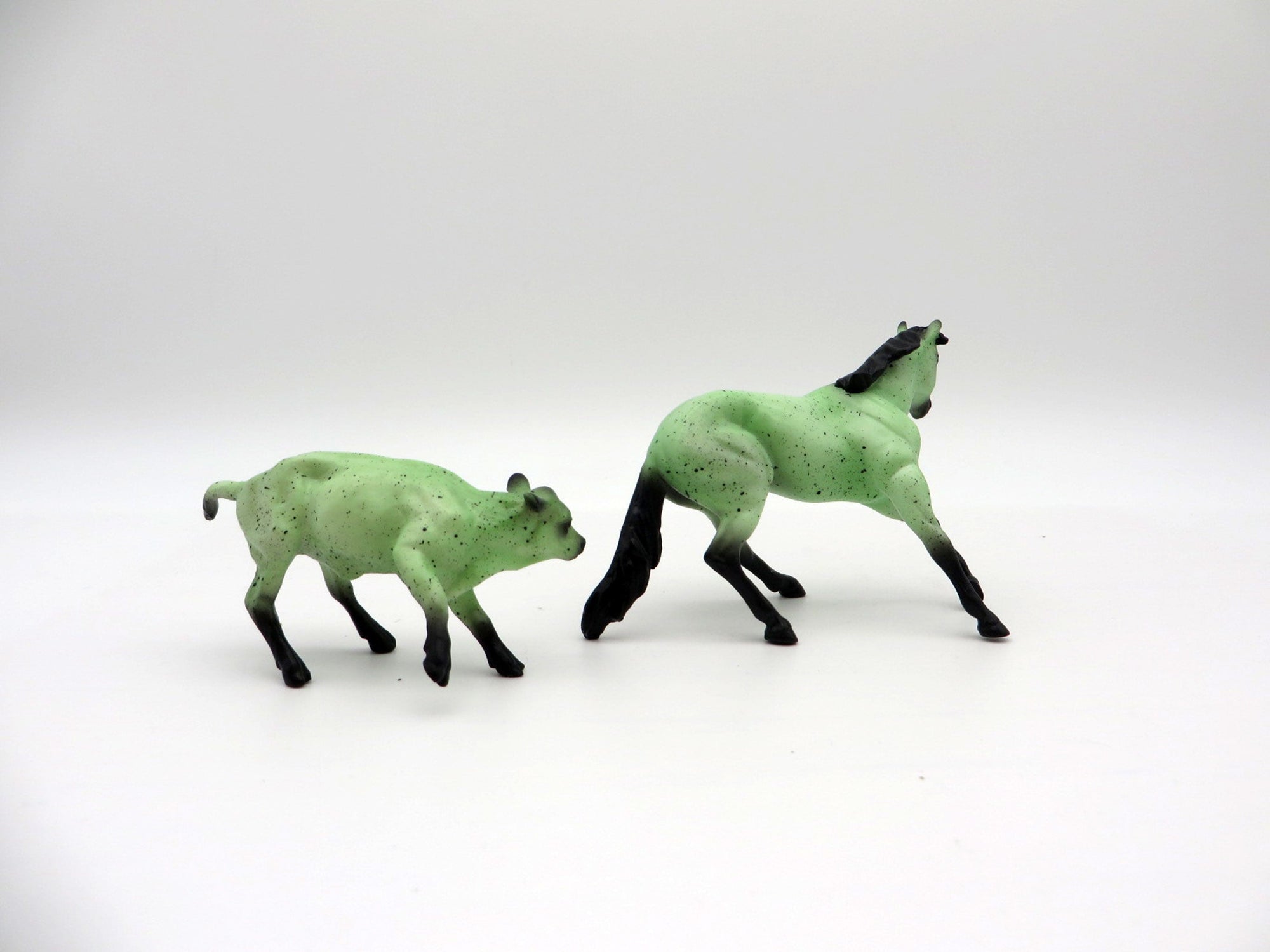 Mint Cookies and Cream- OOAK Cutter Calf and Calf Chip Painted By Audrey Dixon NICM-7/23/21