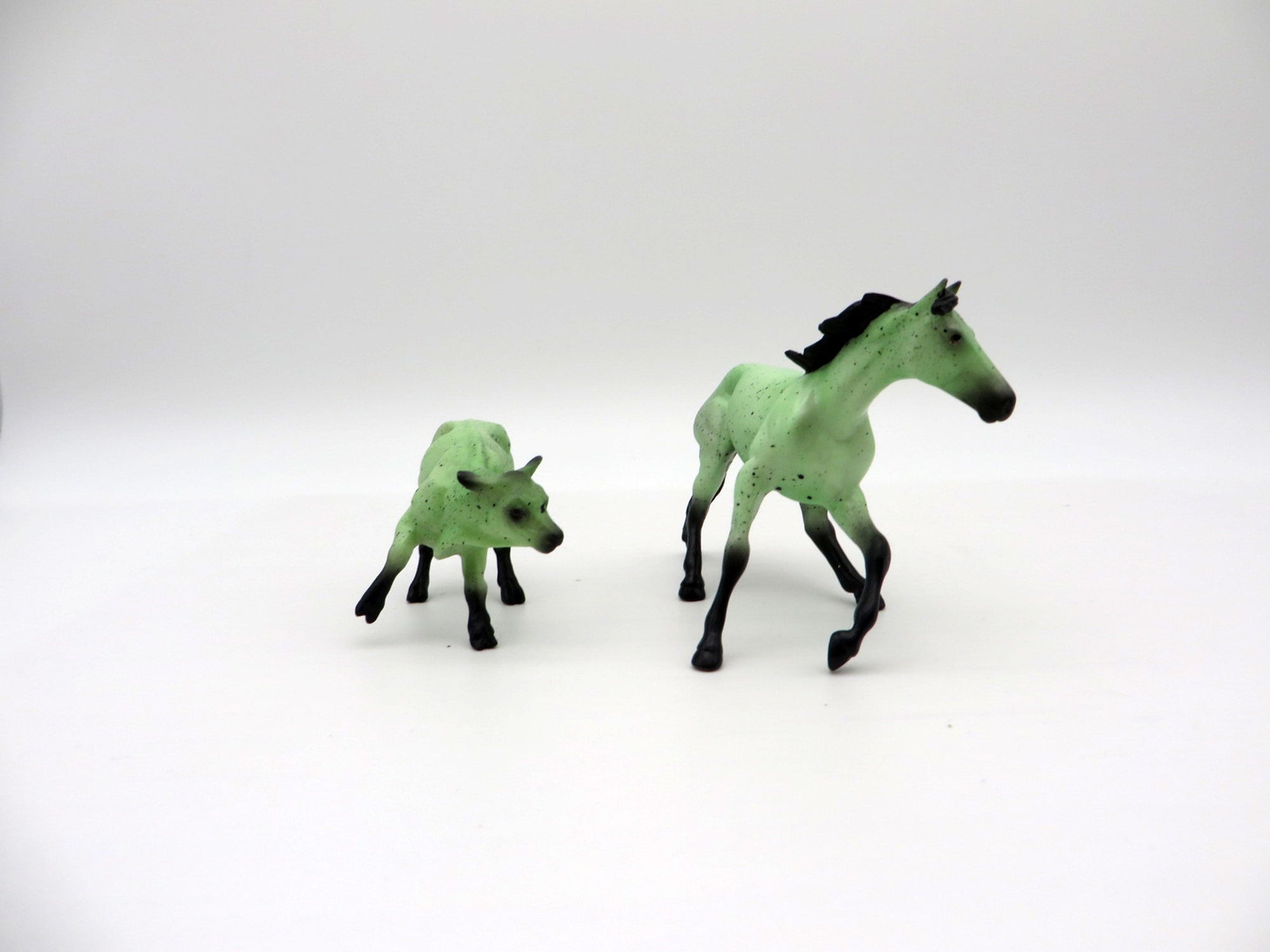 Mint Cookies and Cream- OOAK Cutter Calf and Calf Chip Painted By Audrey Dixon NICM-7/23/21