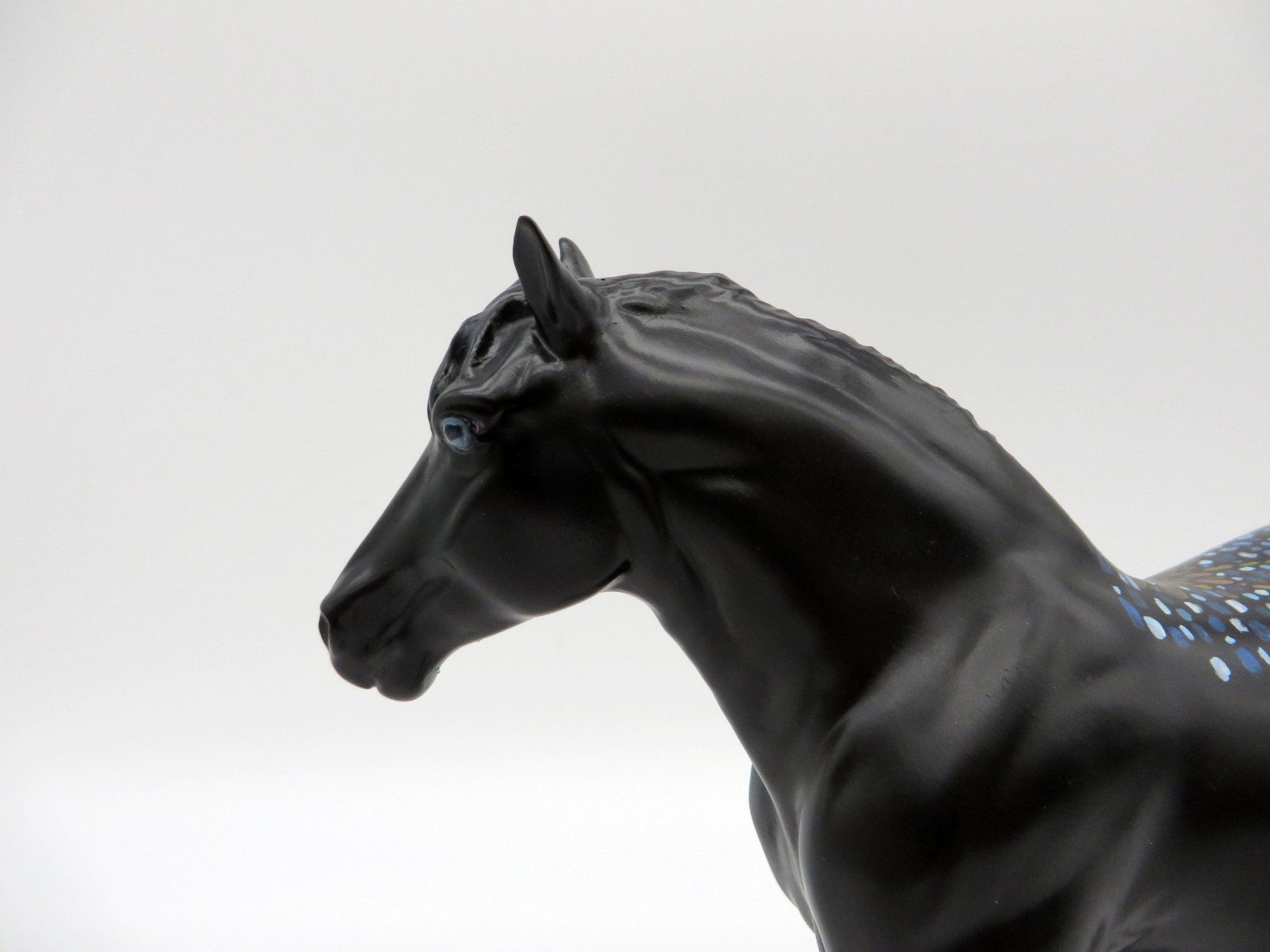 Mosaic-OOAK Pebbles Trotting Draft Deco Painted By Jas Fanning EQ 21