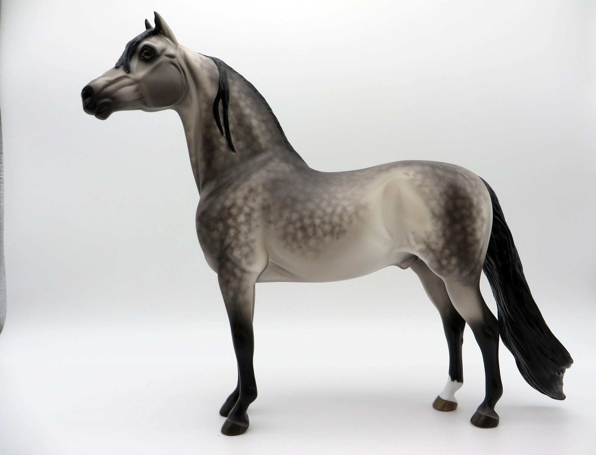 My Blue Heaven-OOAK Dusty Buckskin Morgan Painted by Sheryl Leisure 8/1/21