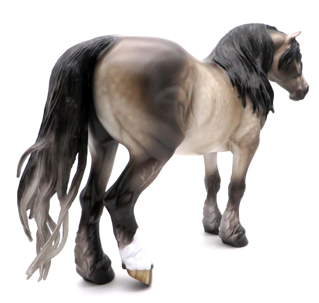 My Girl-OOAK Bay going Grey Heavy Draft Painted by Sheryl Leisure 10/25/21