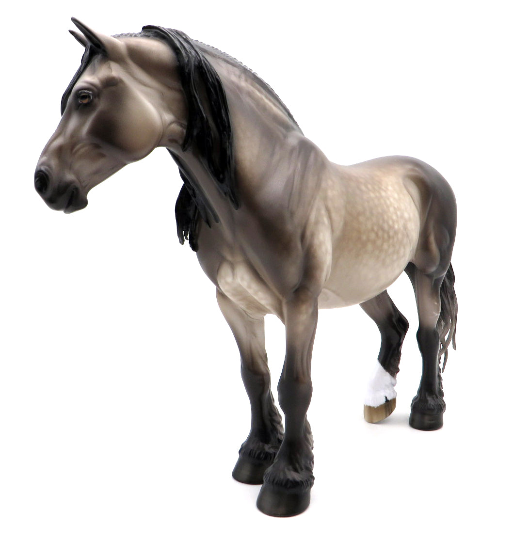 My Girl-OOAK Bay going Grey Heavy Draft Painted by Sheryl Leisure 10/25/21