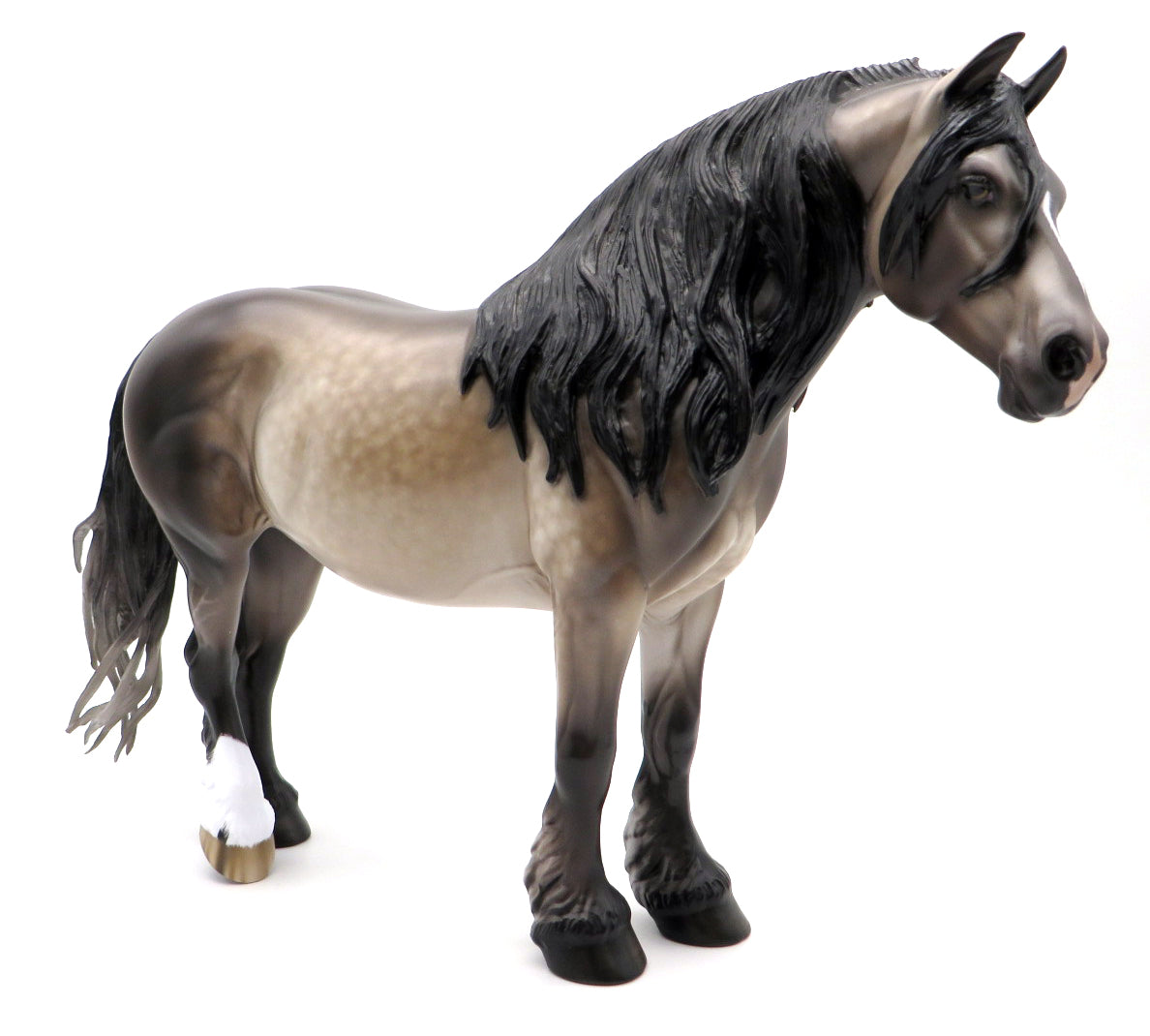 My Girl-OOAK Bay going Grey Heavy Draft Painted by Sheryl Leisure 10/25/21