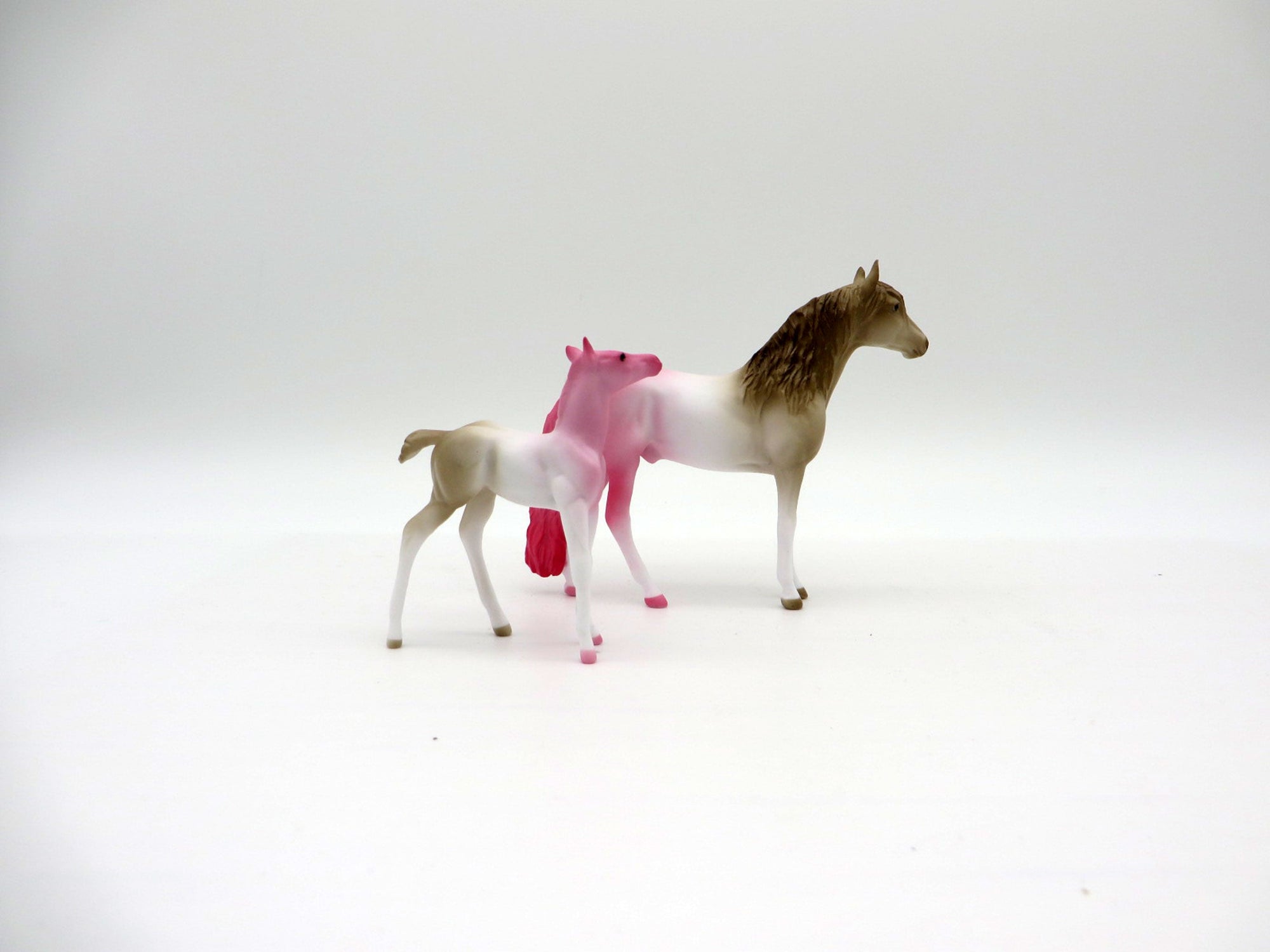 Neo and Politan-OOAK Andalusian and Foal Chip Painted By Ellen Robbins NICM 7/23/21