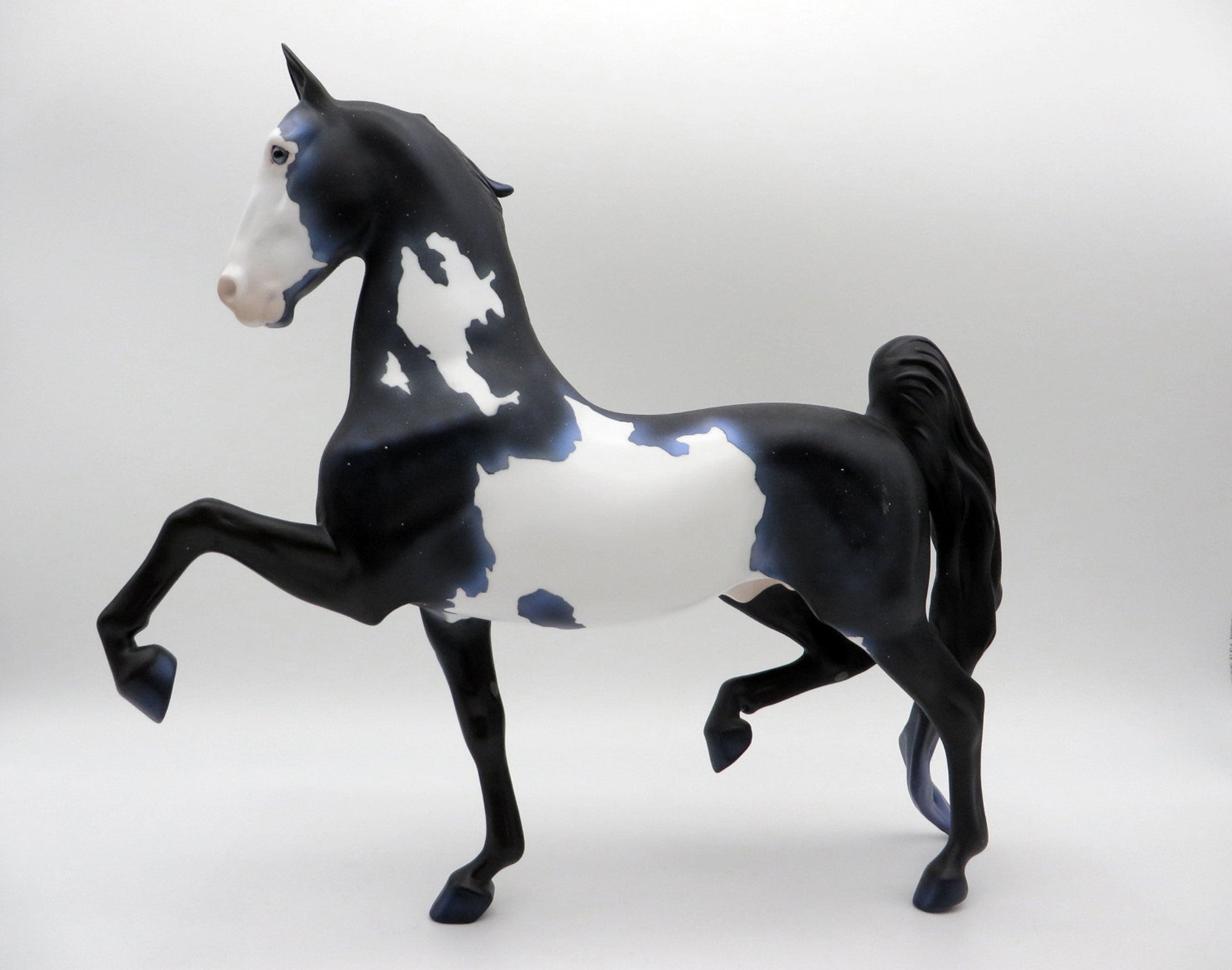 Nebula-OOAK Dapple Black Paint Saddlebred SHCF 2021