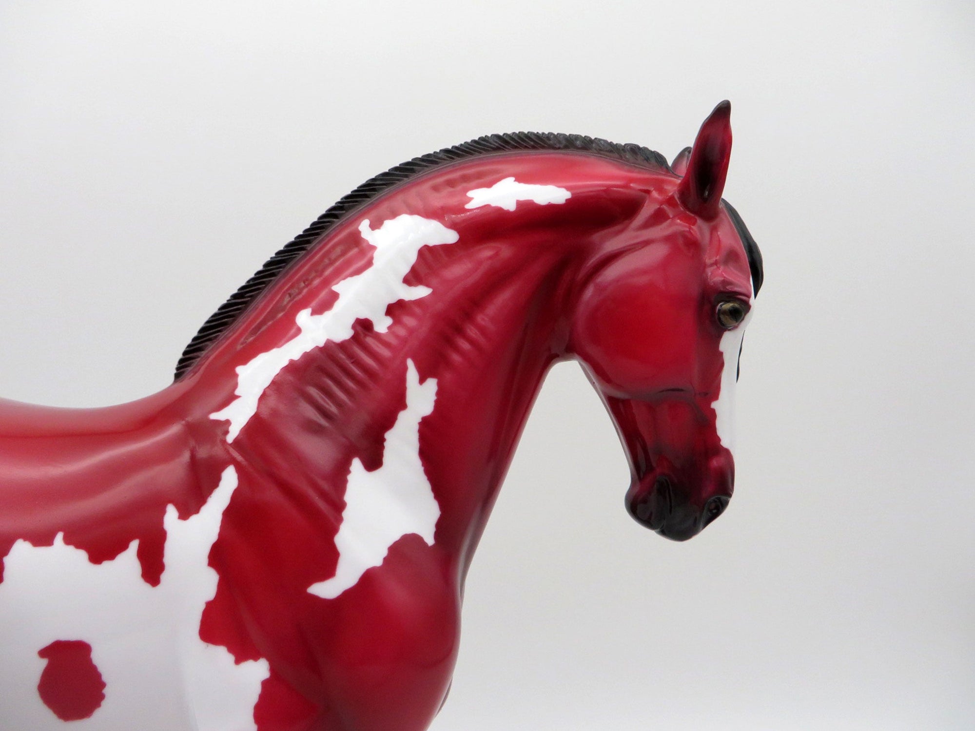 Nyekundo - OOAK Precious Stone Ruby Andalusian Painted By Ellen Robbins EQ 2021