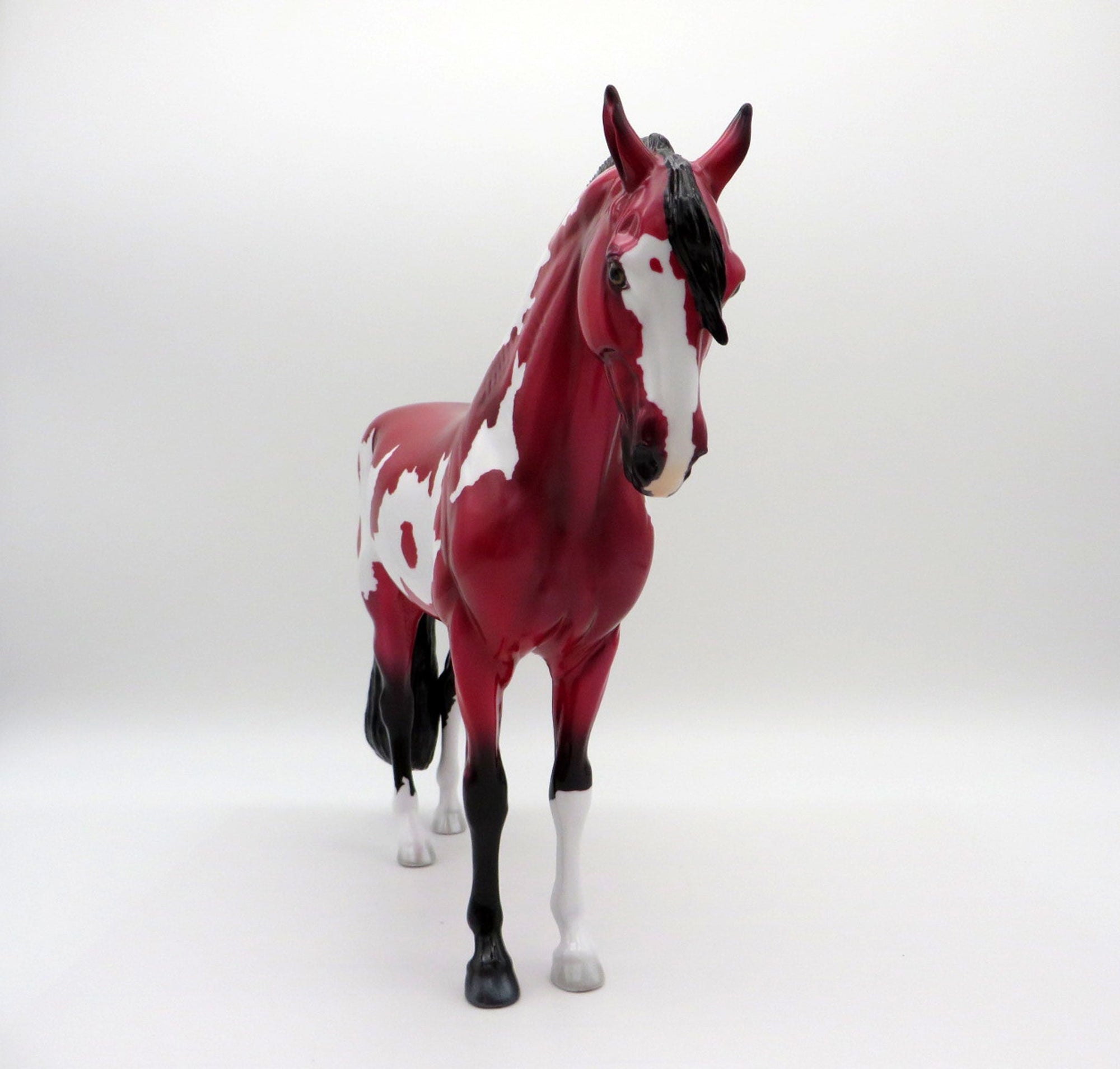 Nyekundo - OOAK Precious Stone Ruby Andalusian Painted By Ellen Robbins EQ 2021