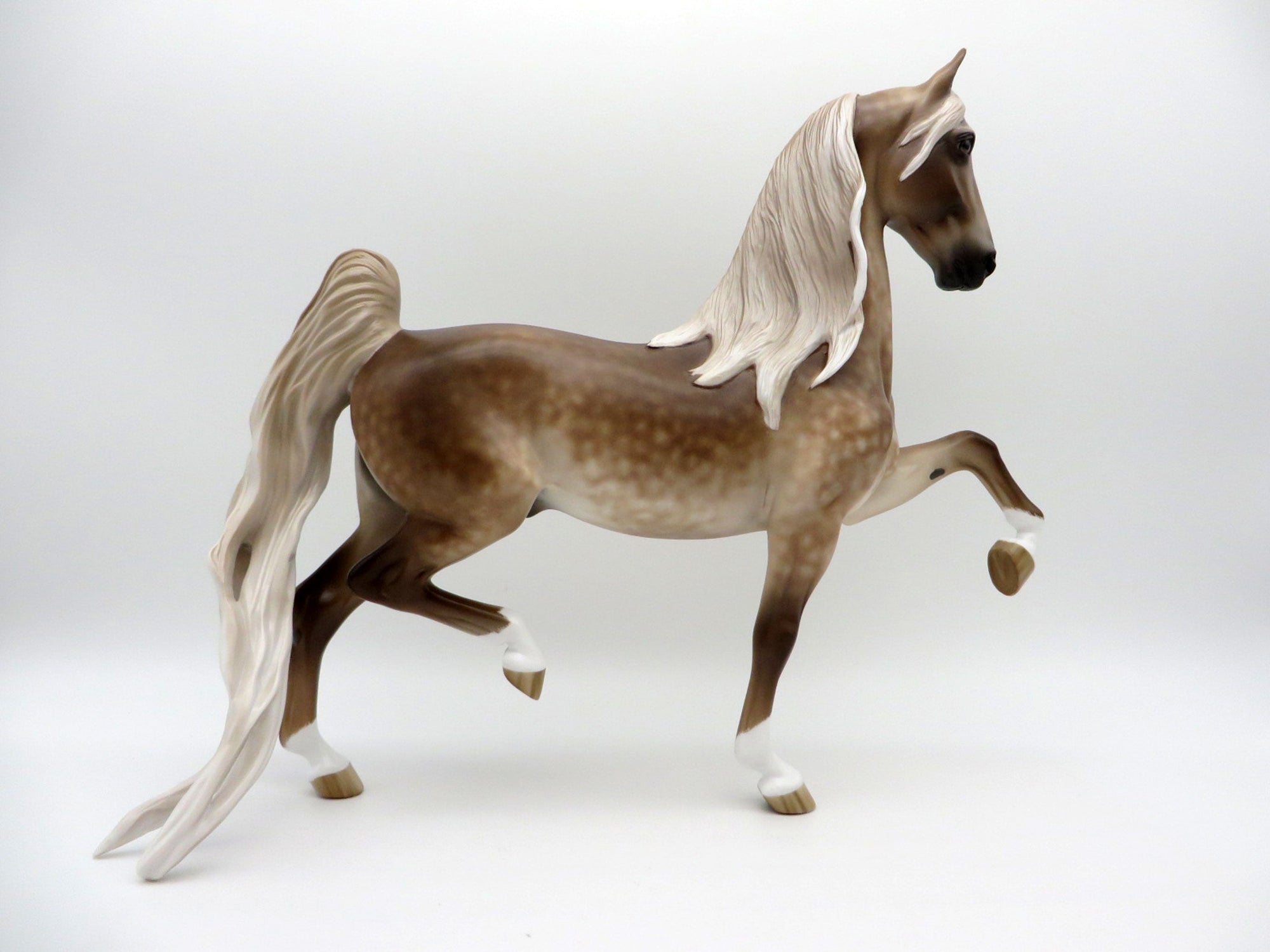 Odd's and Ends-OOAK Silver Dapple Saddlebred Painted by Sheryl Leisure 7/26/21