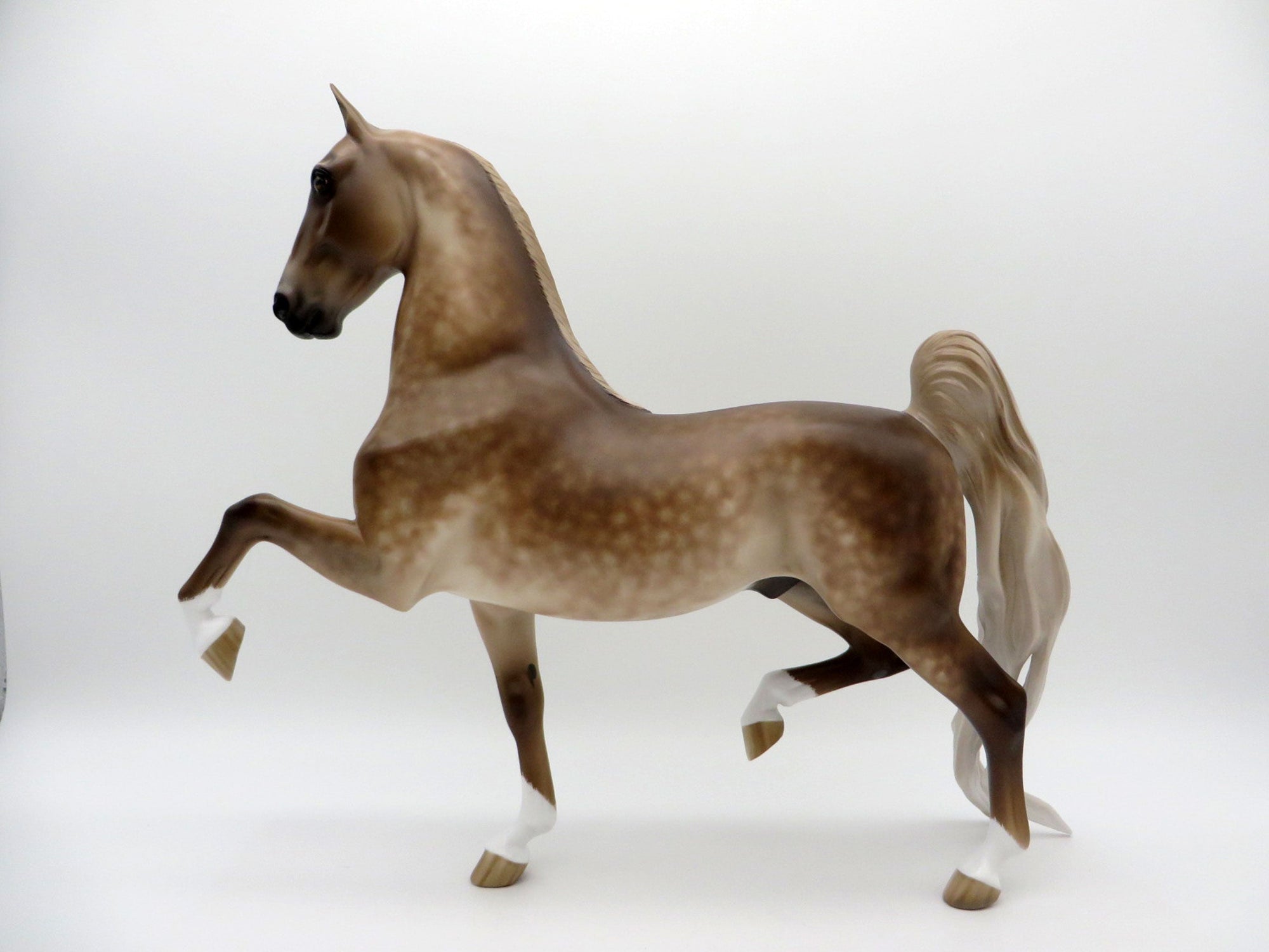 Odd's and Ends-OOAK Silver Dapple Saddlebred Painted by Sheryl Leisure 7/26/21