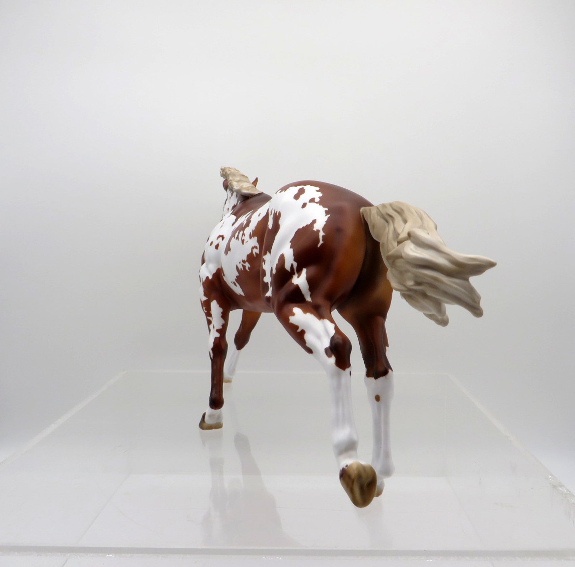 Orlaith-OOAK Chestnut Overo Running Stock Horse By Julie Keim 3/22