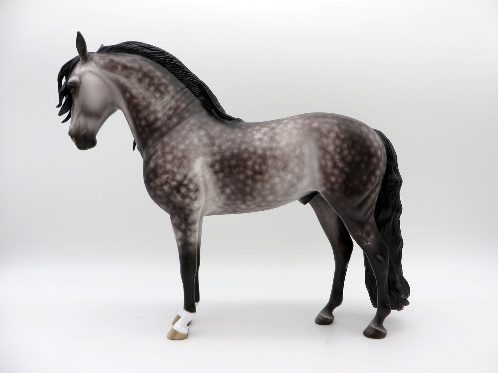 Orwell-OOAK Dapple Grey Andalusian Painted by Sheryl Leisure EQ 21