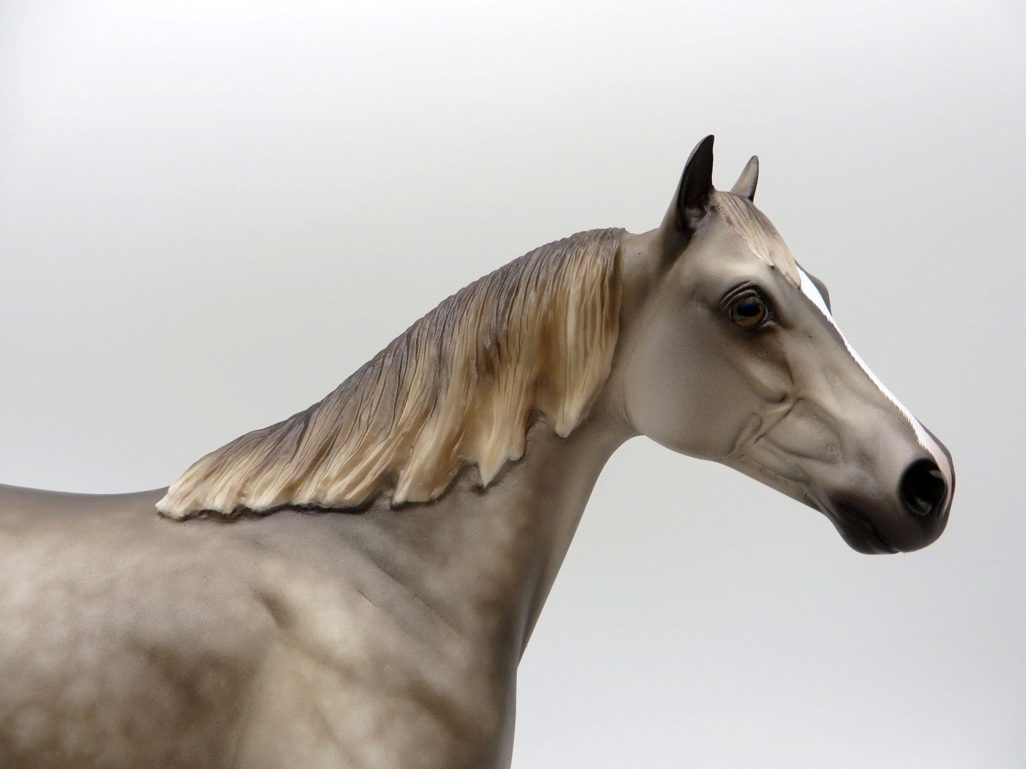 Otis-OOAK Dapple Buckskin ISH Painted by Sheryl Leisure 11/22/21