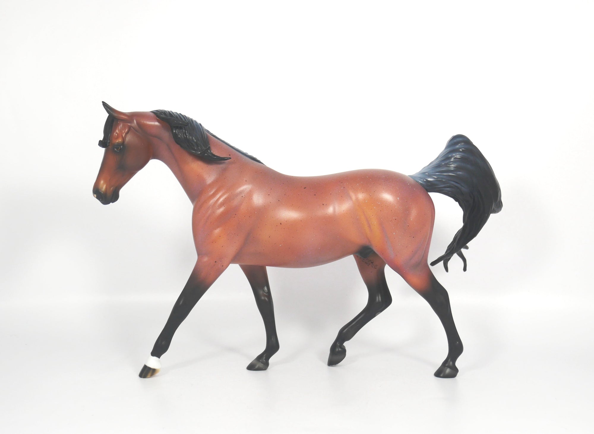 Goalie-OOAK Bay Roan Pony by Ellen 2/19/21