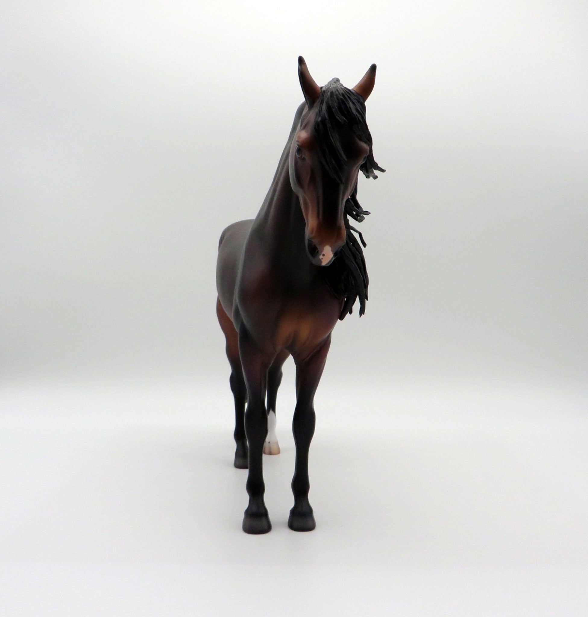 Paraguay-OOAK Dapple Bay Andalusian Painted By Caroline Boydston