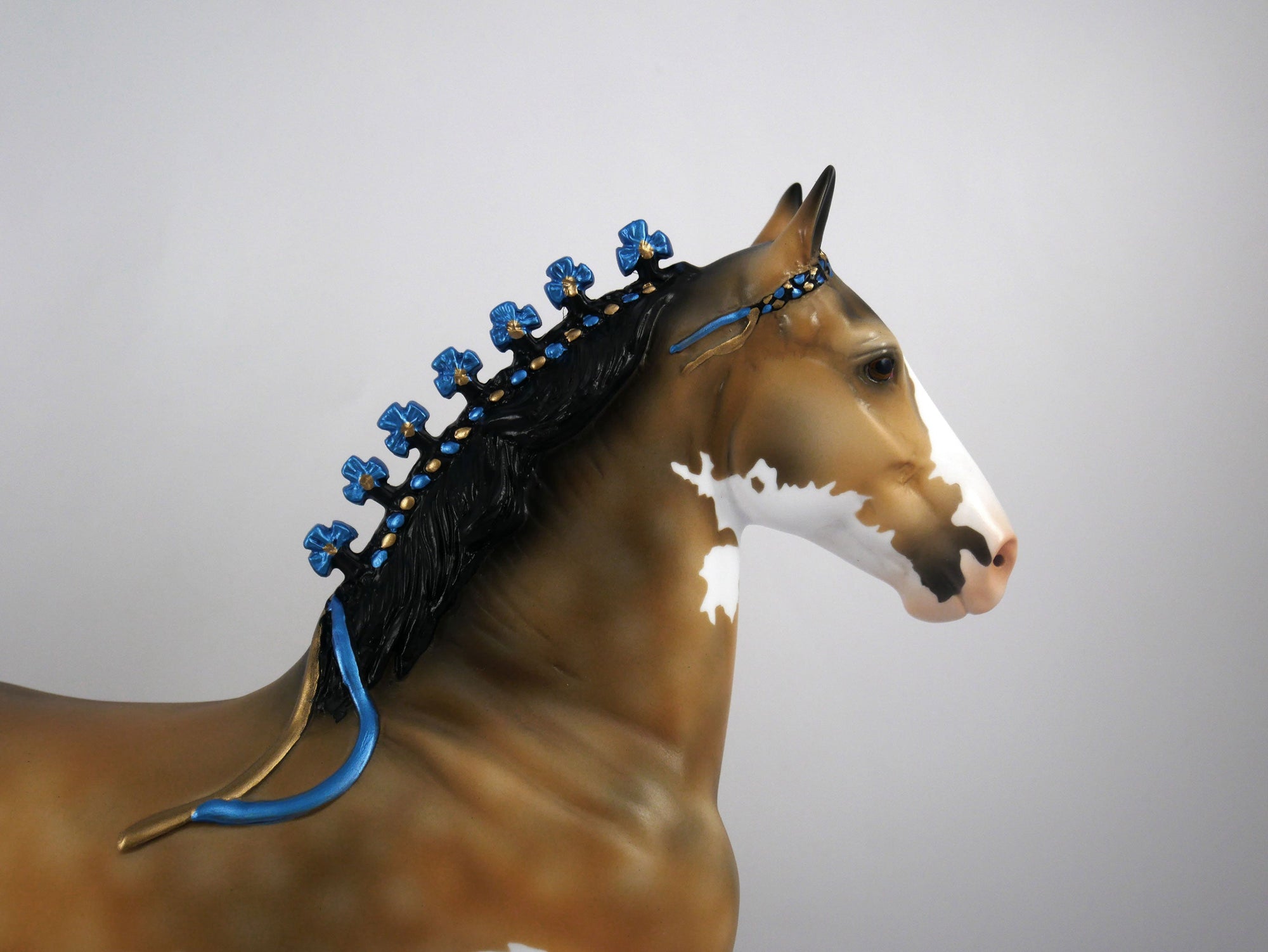 Patsy-OOAK Dapple Buckskin Paint Trotting Drafter by Ellen 1/29/21